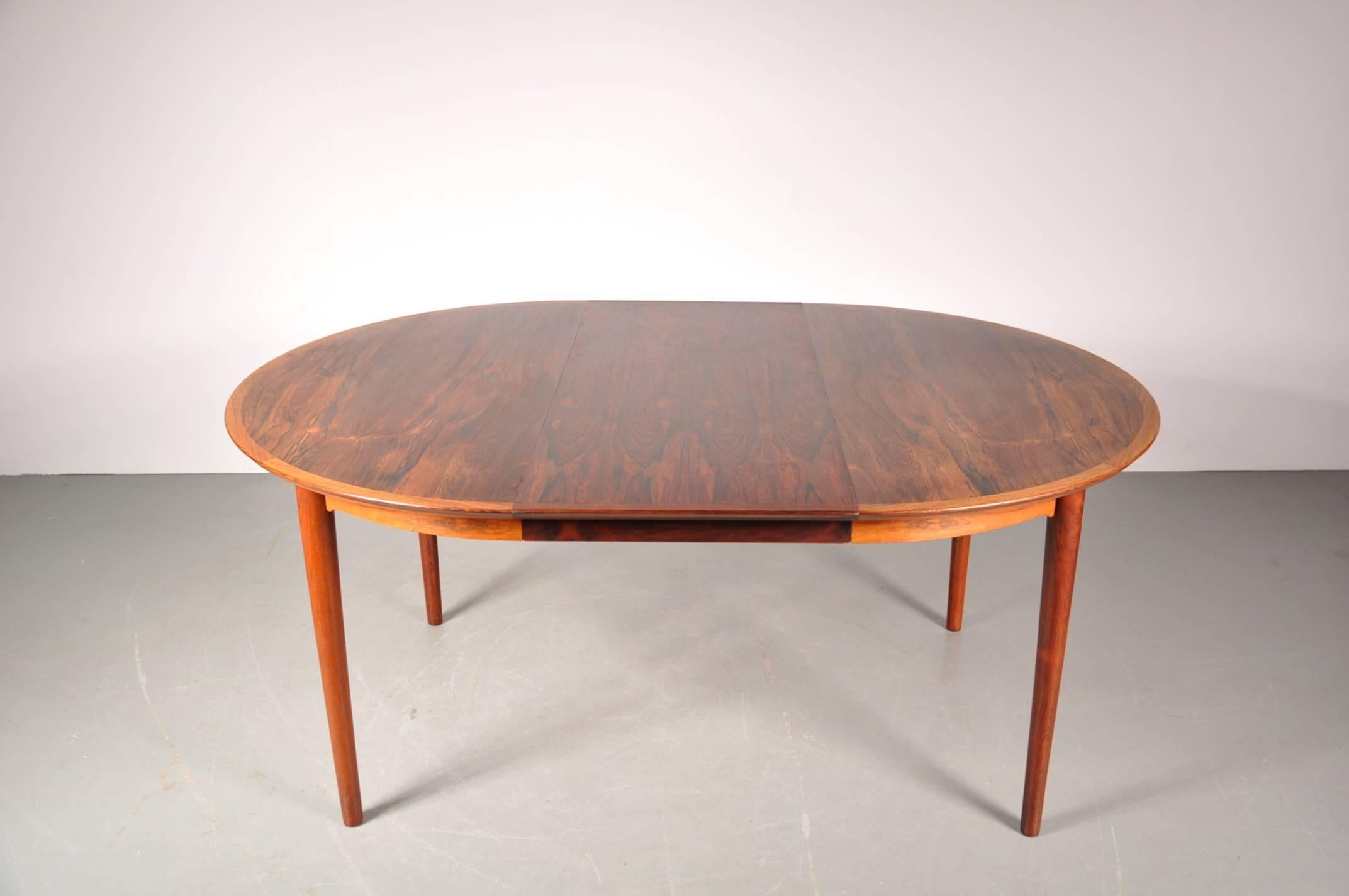 Mid-Century Modern Extendable Dining Table by Arne Vodder for Sibast, Denmark, circa 1950