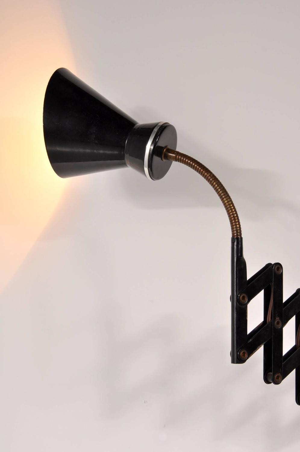 Scissor Wall Lamp by Stilnovo, Italy, circa 1950 For Sale at 1stdibs
