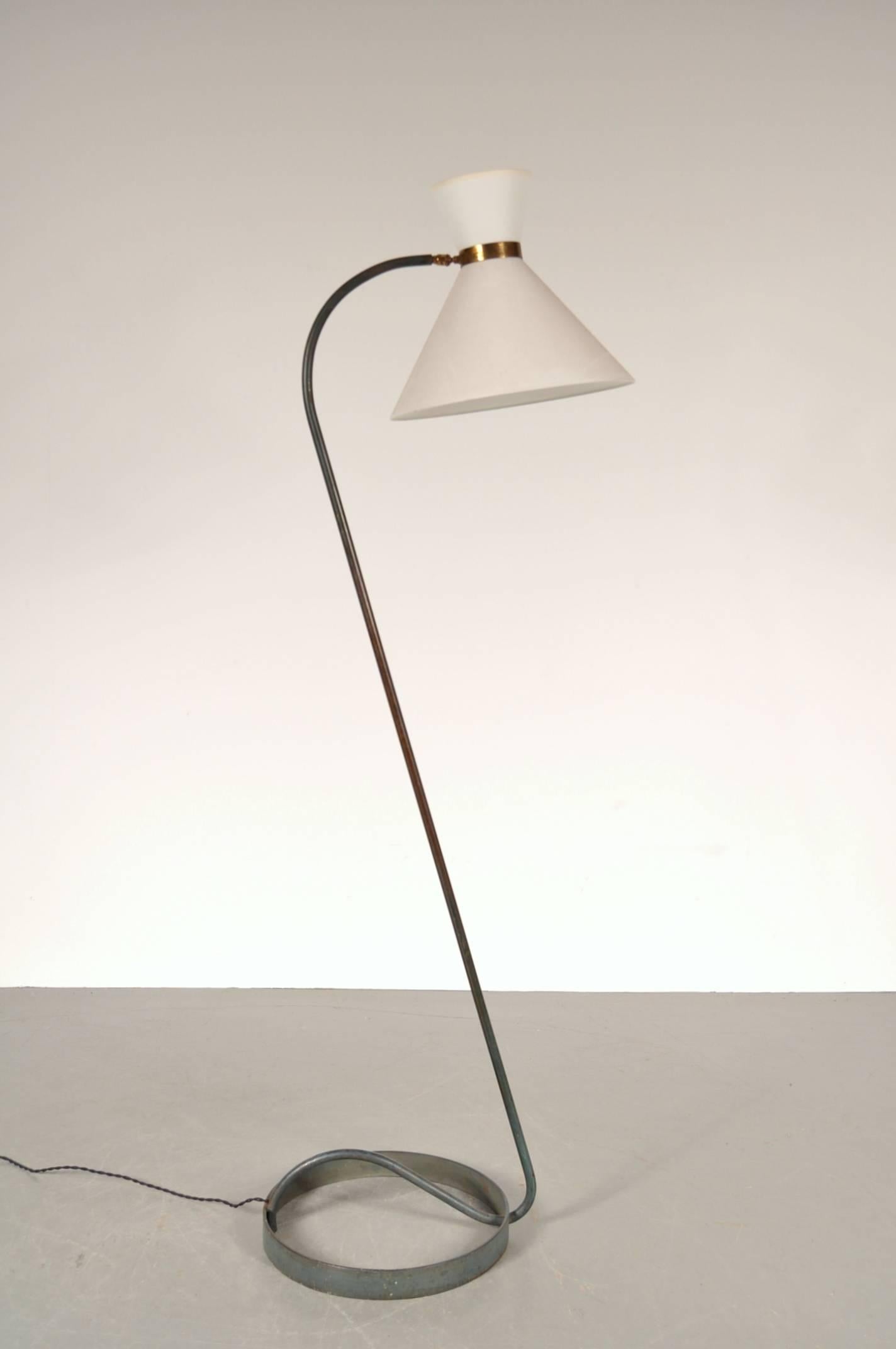 Mid-Century Modern Floor Lamp by Maison Lunel, France, circa 1950