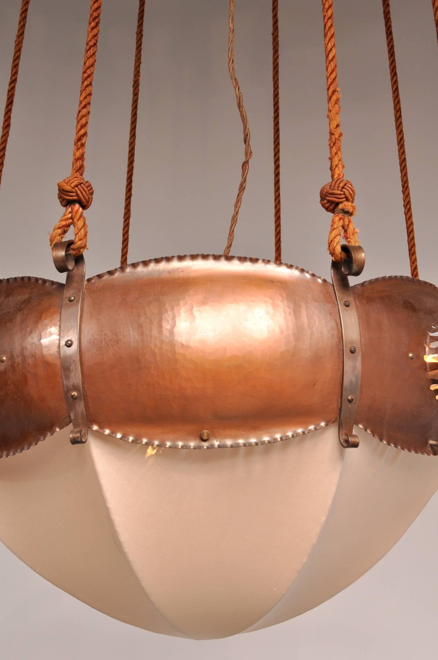 Mid-Century Modern Ceiling Lamp by Winkelman & Van der Bijl, Netherlands, circa 1925