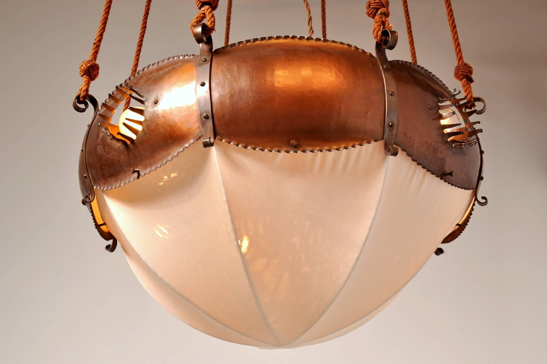 Ceiling Lamp by Winkelman & Van der Bijl, Netherlands, circa 1925 In Good Condition For Sale In Amsterdam, NL
