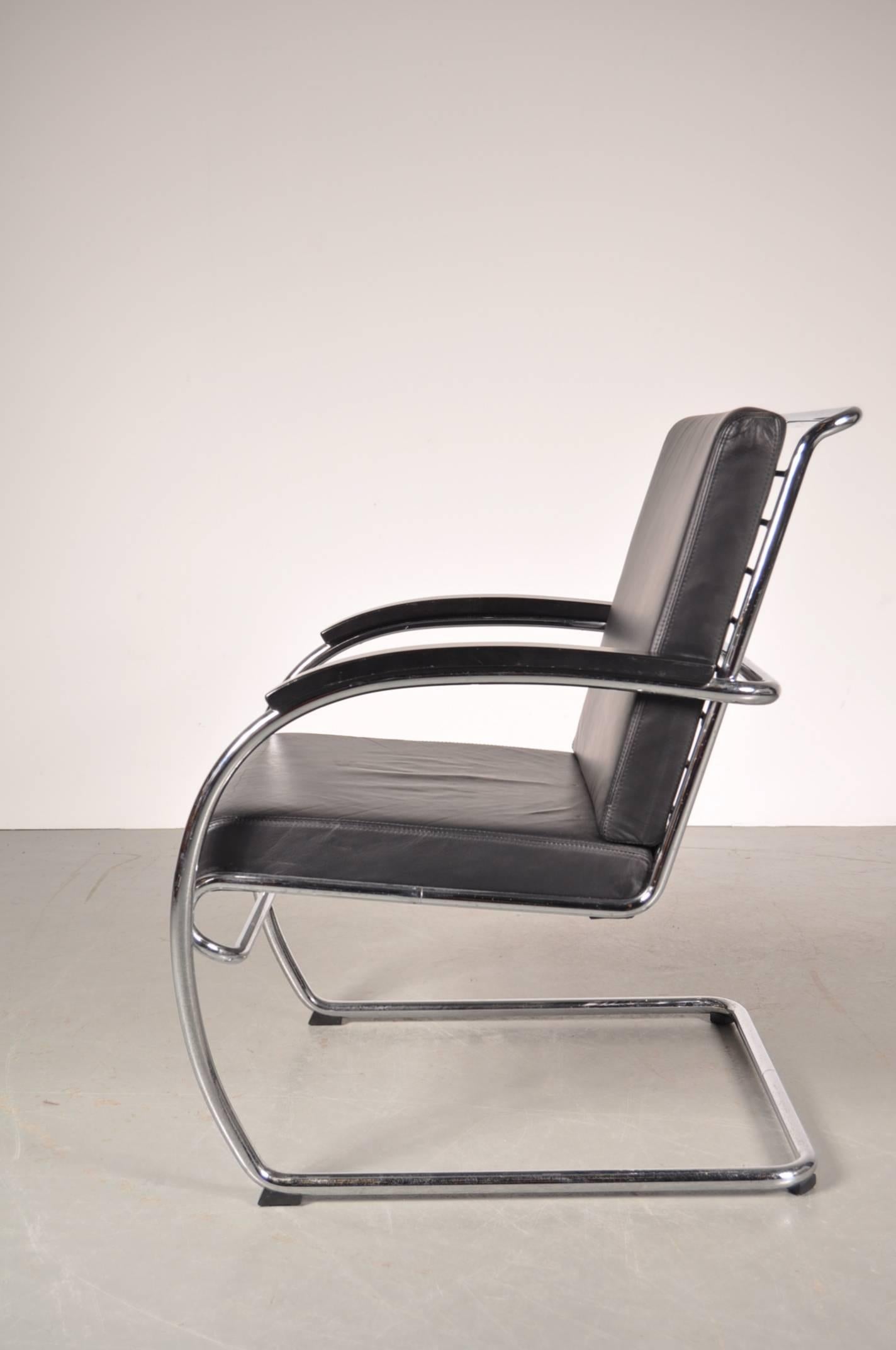 Chrome Easy Chair Model 
