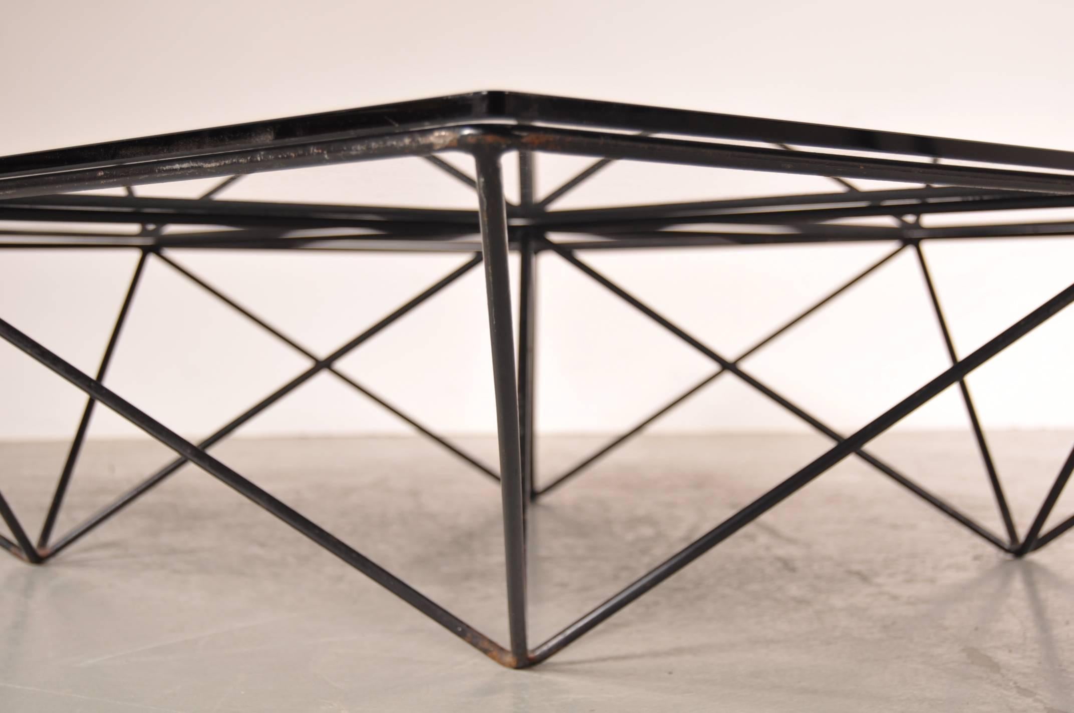 Glass Coffee Table by Paolo Piva for B&B, Italia, circa 1980
