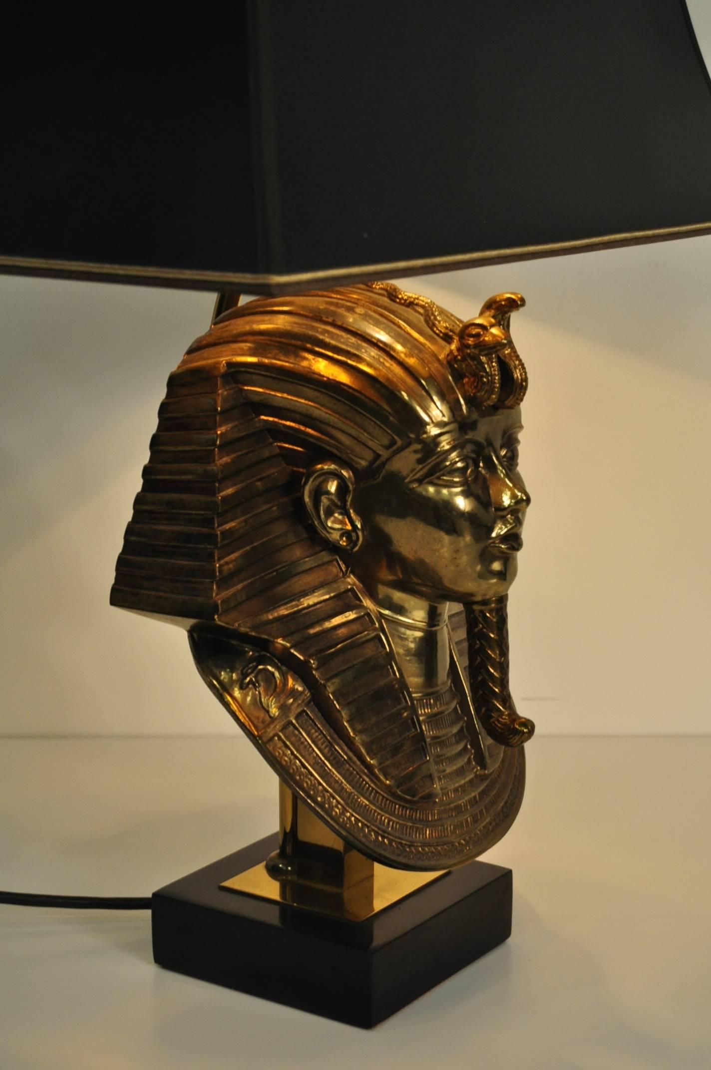 Pharaoh Lamp by Maison Jansen for Deknudt, Belgium, circa 1970 2