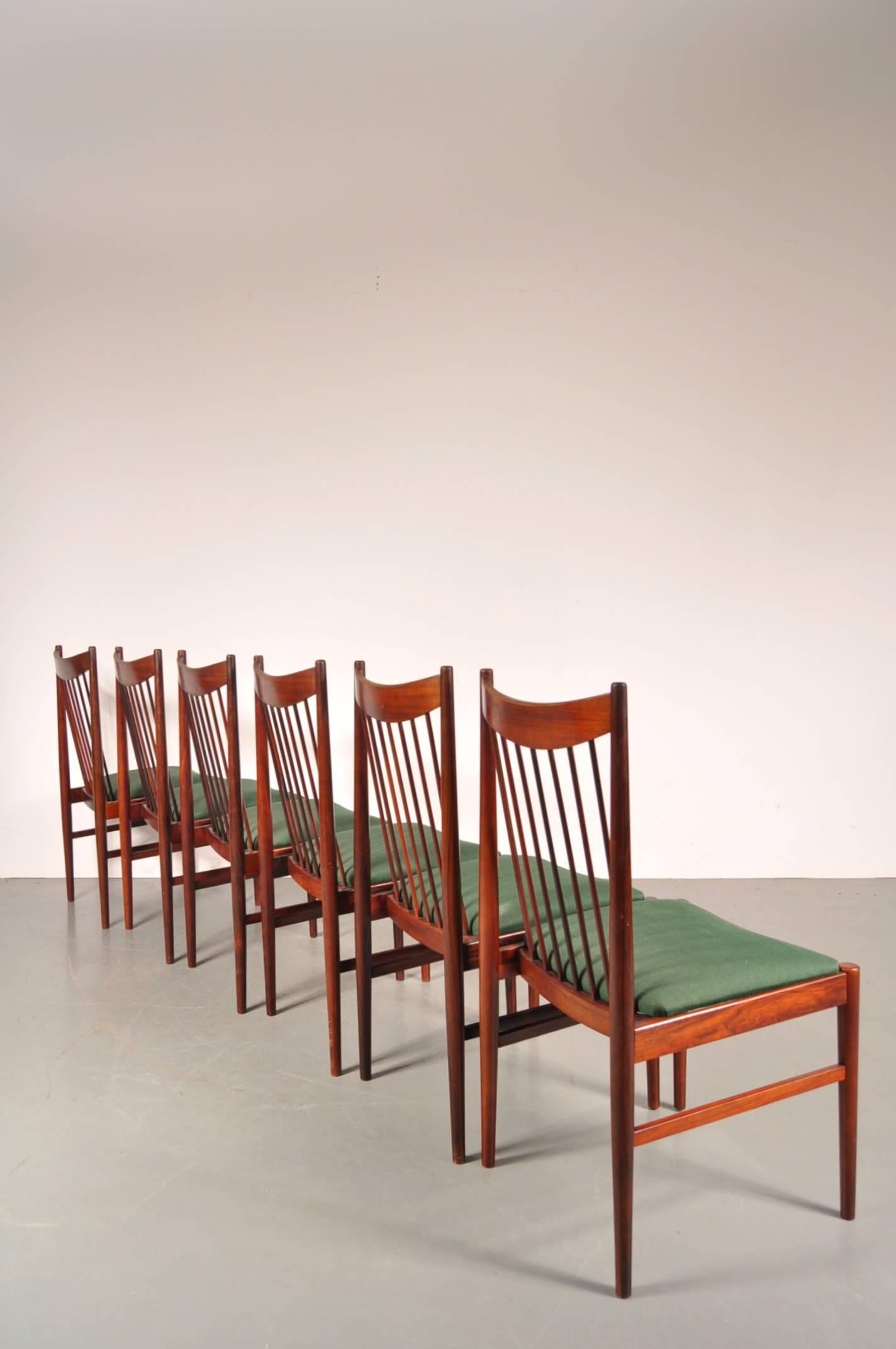 Mid-20th Century Rosewood Dining Set by Arne Vodder for Sibast, Denmark, circa 1960