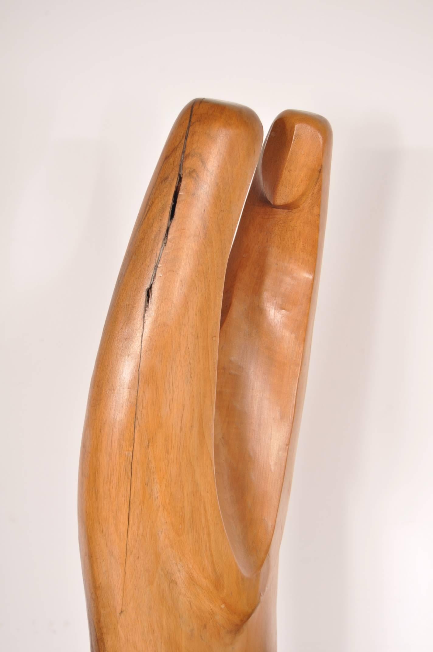 Mid-Century Modern Wooden Sculpture 