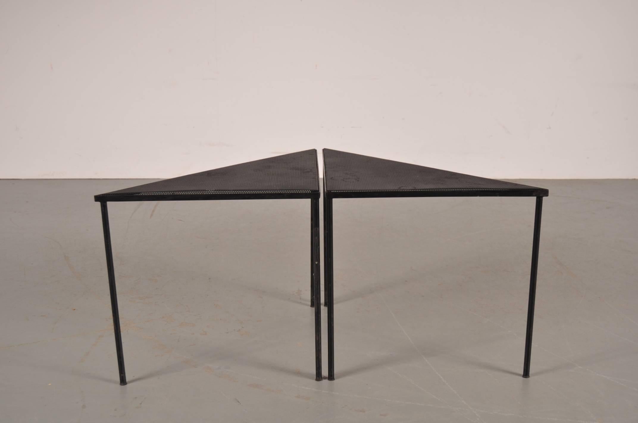 Pair of Side Tables by Mathieu Mategot for Artimeta, The Netherlands, circa 1950 2