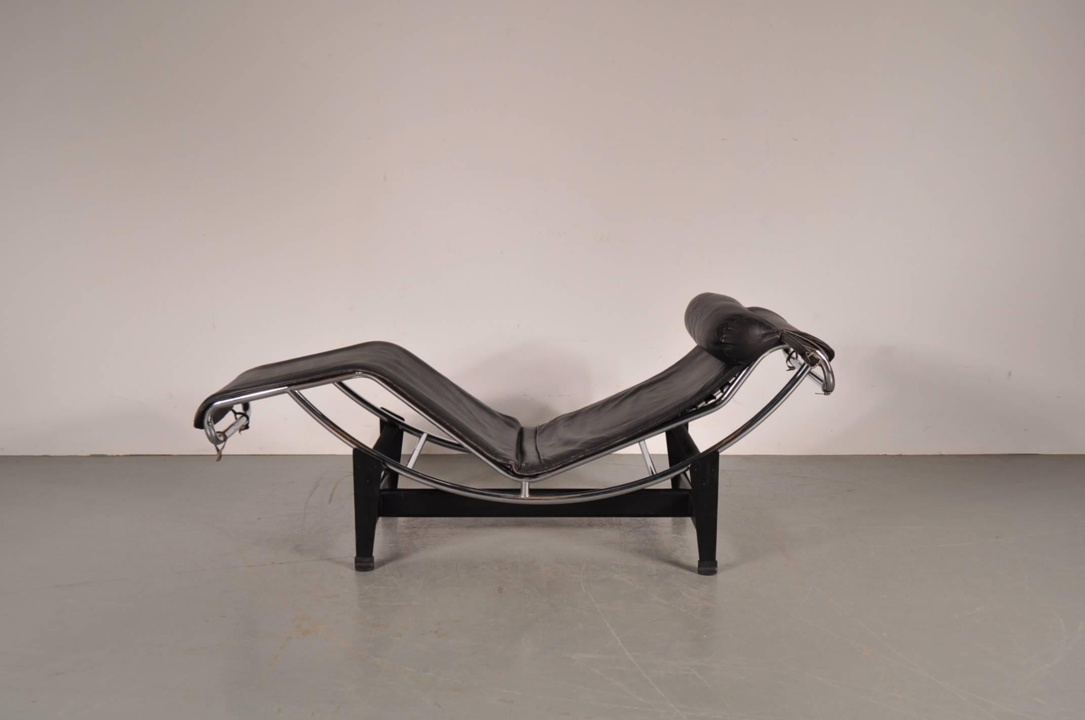 Italian LC4 Chaise Longue by Le Corbusier for Cassina, Italy, circa 1970