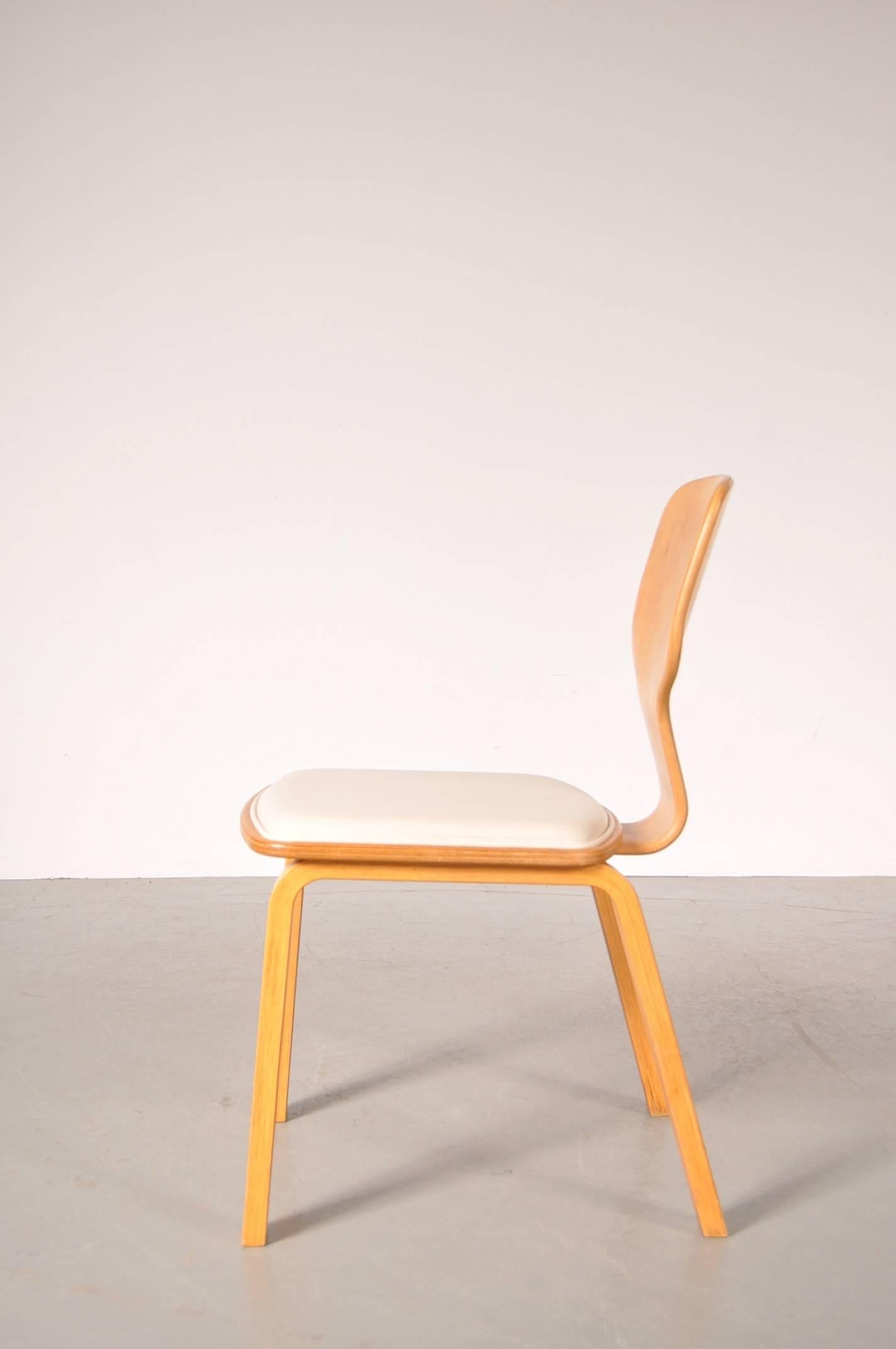 Mid-Century Modern Set of Four Dining Chairs Model T-0635B by Katsuo Matsumura for Tendo, Japan