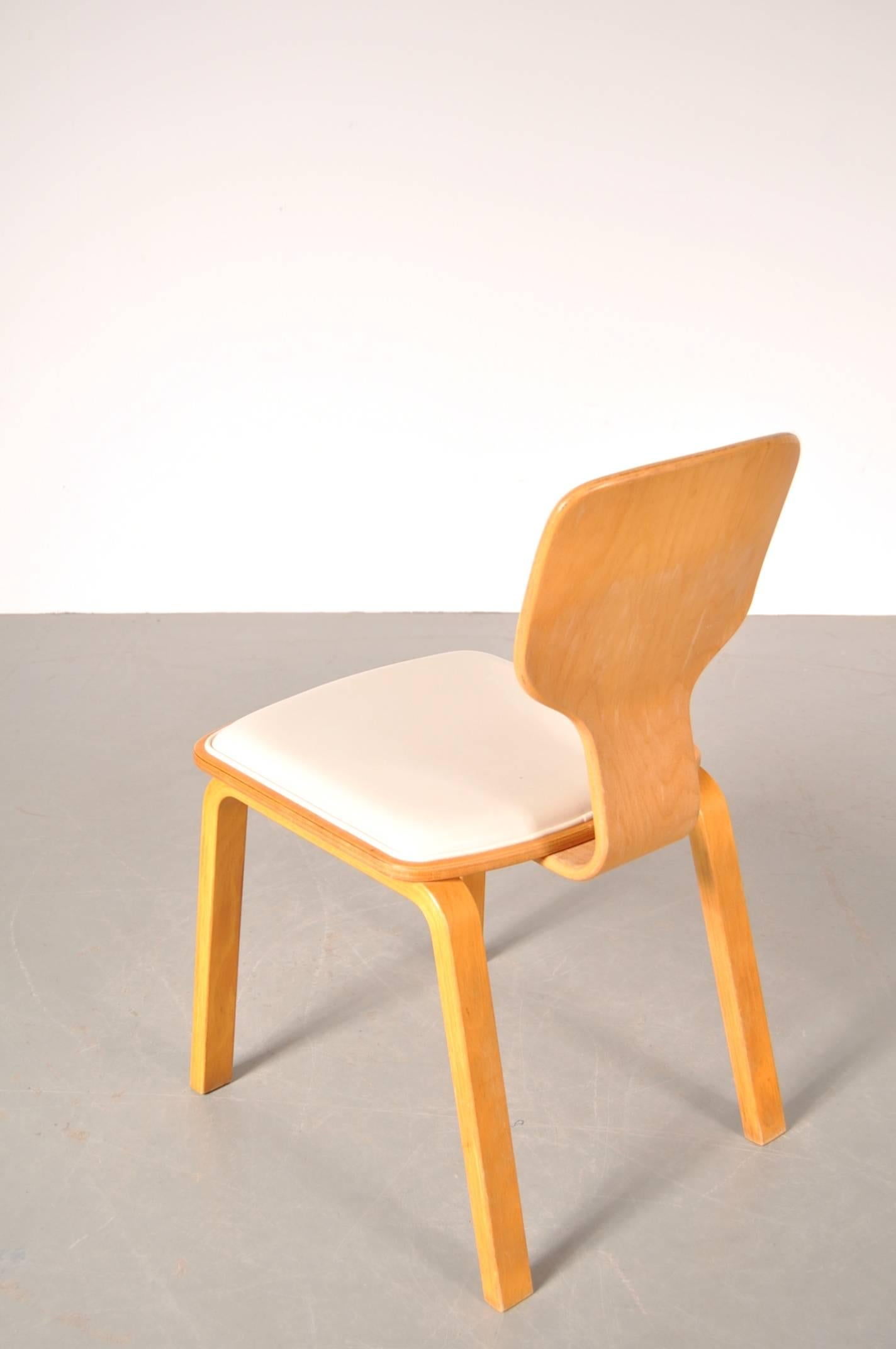 Late 20th Century Set of Four Dining Chairs Model T-0635B by Katsuo Matsumura for Tendo, Japan