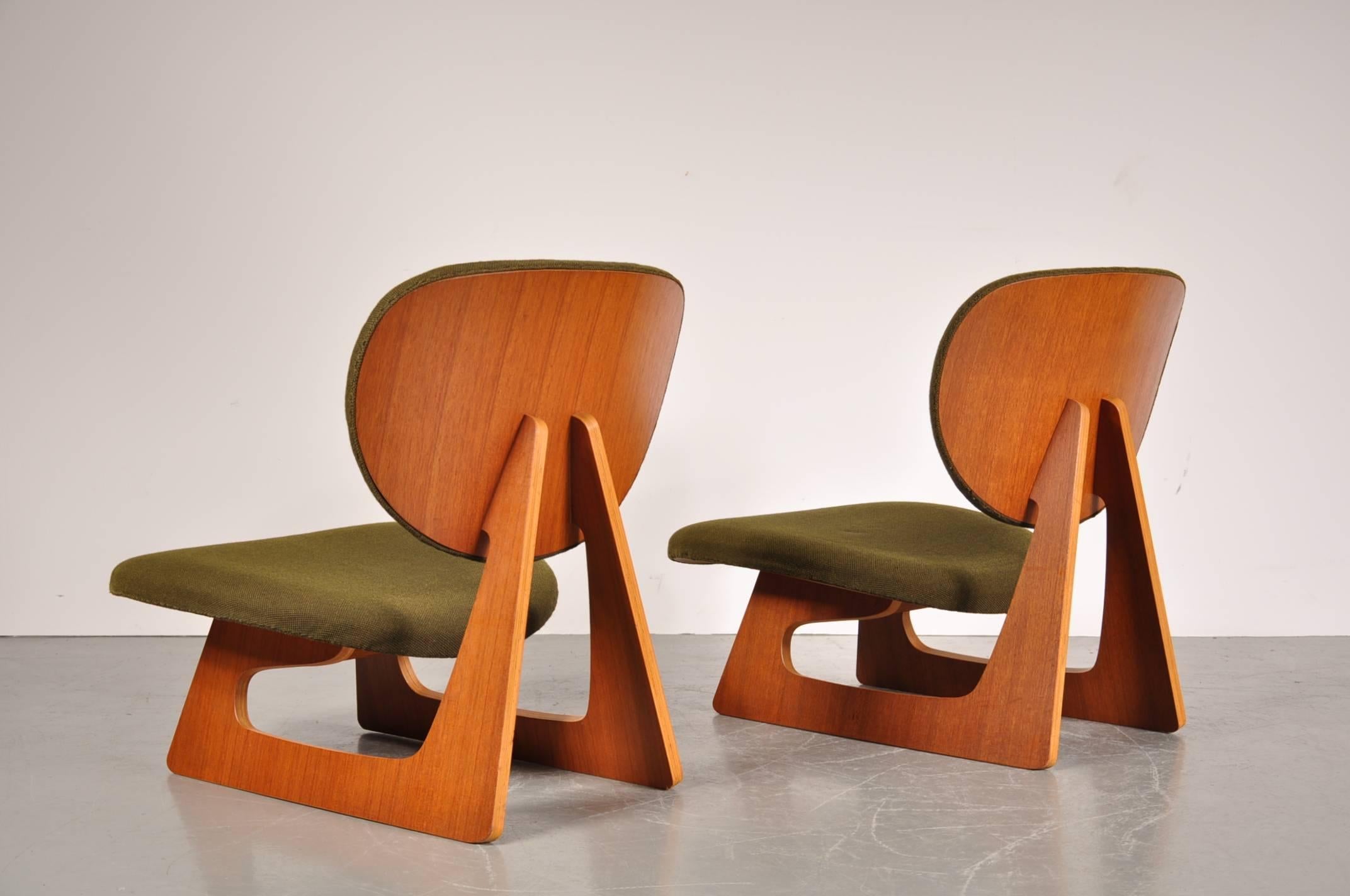 Mid-Century Modern Pair of Teiza Chairs by Daisaku Choh for Tendo, Japan, 1960