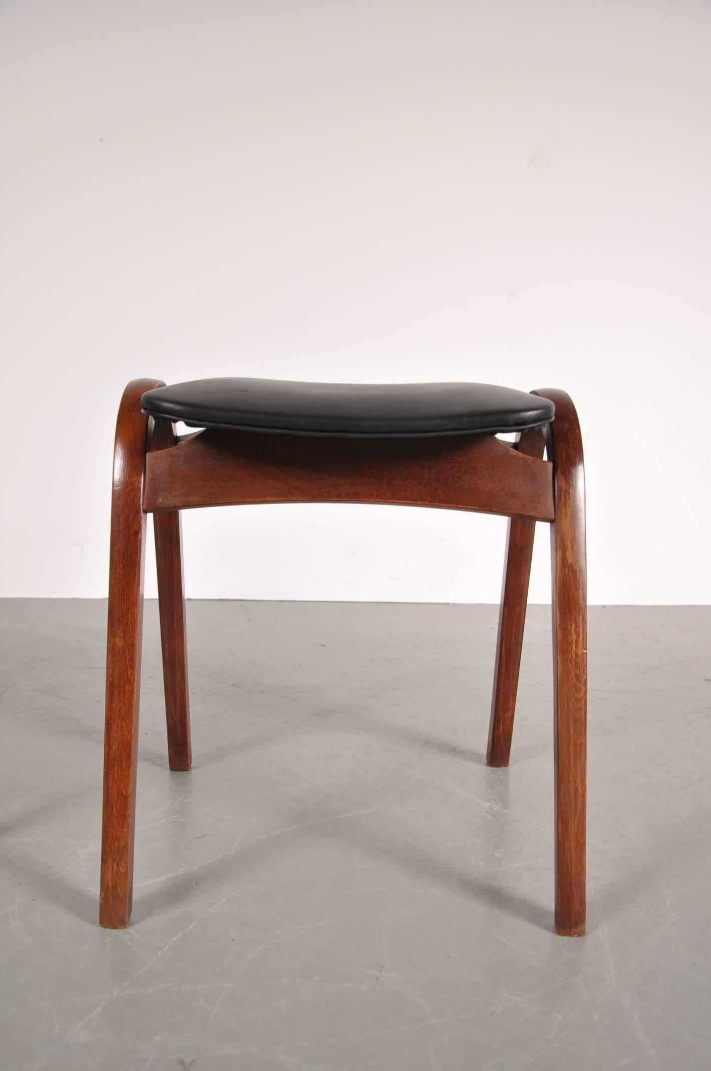 Mid-20th Century Stacking Stools by Isamu Kenmochi for Tendo, Japan 1958