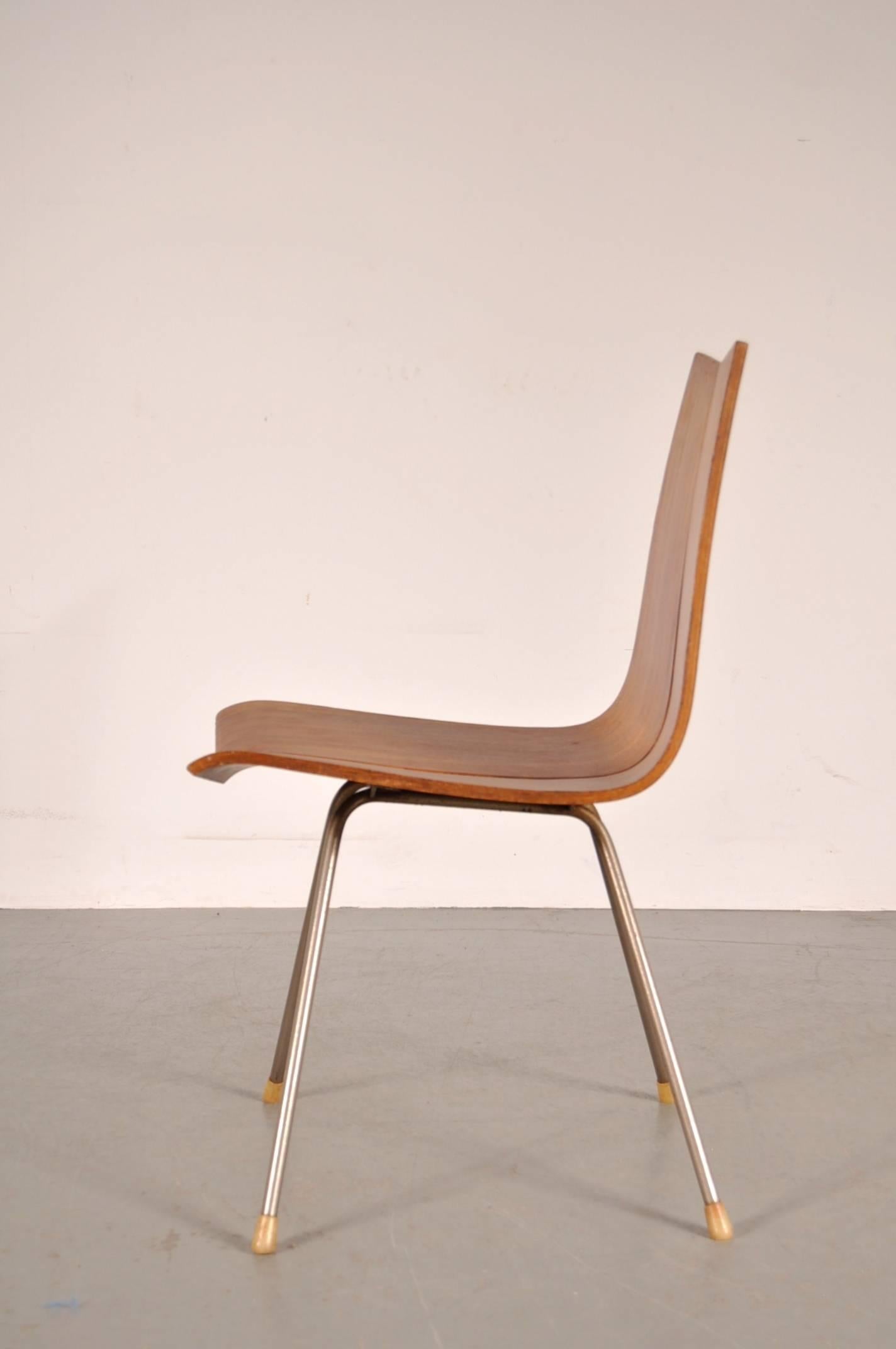 Mid-Century Modern Dining Side Chair by Hans Bellman for Horgen-Glarus, circa 1950