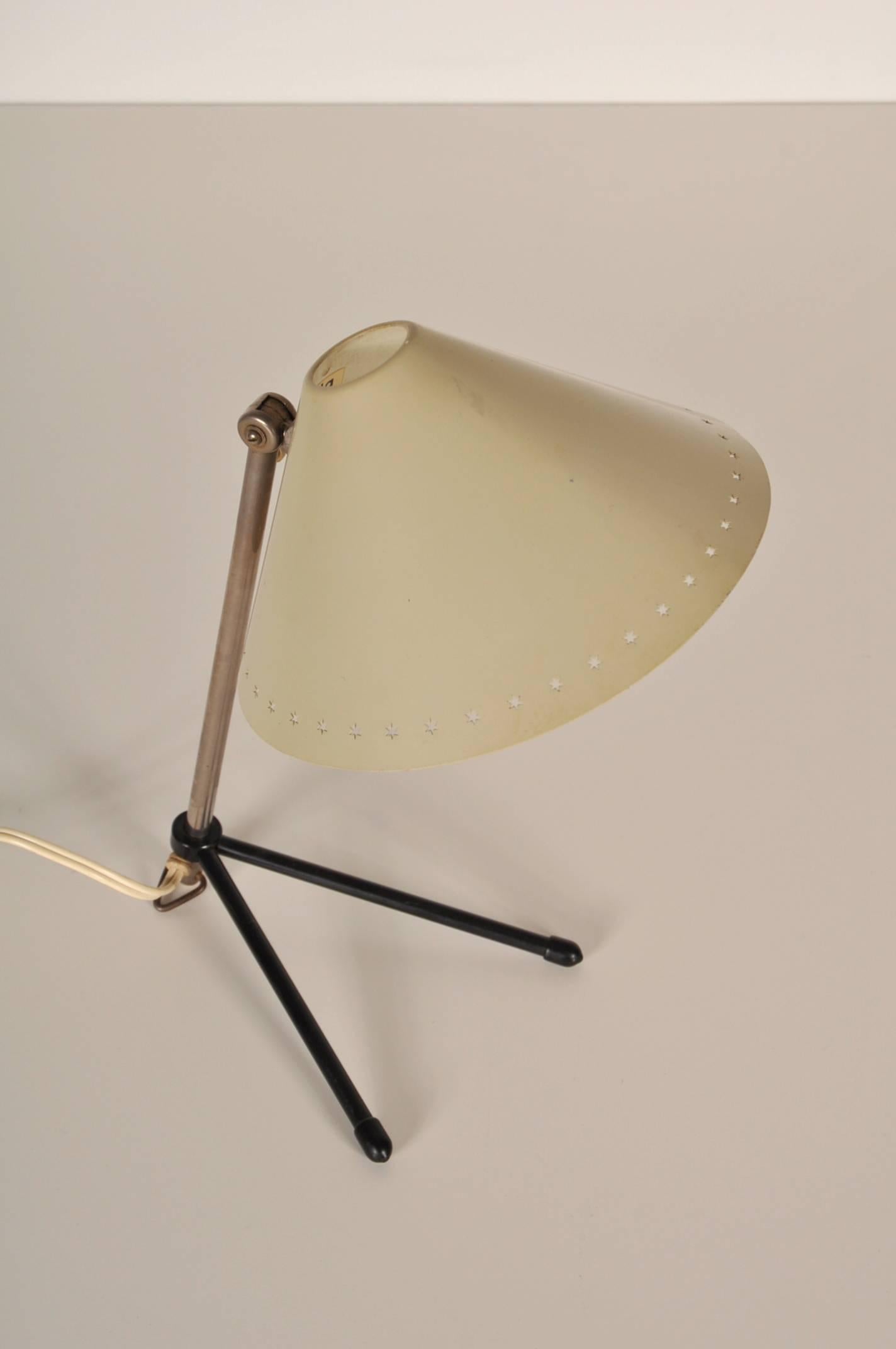 Lacquered Pinocchio Lamp by H. Busquet for Hala, Netherlands, circa 1950