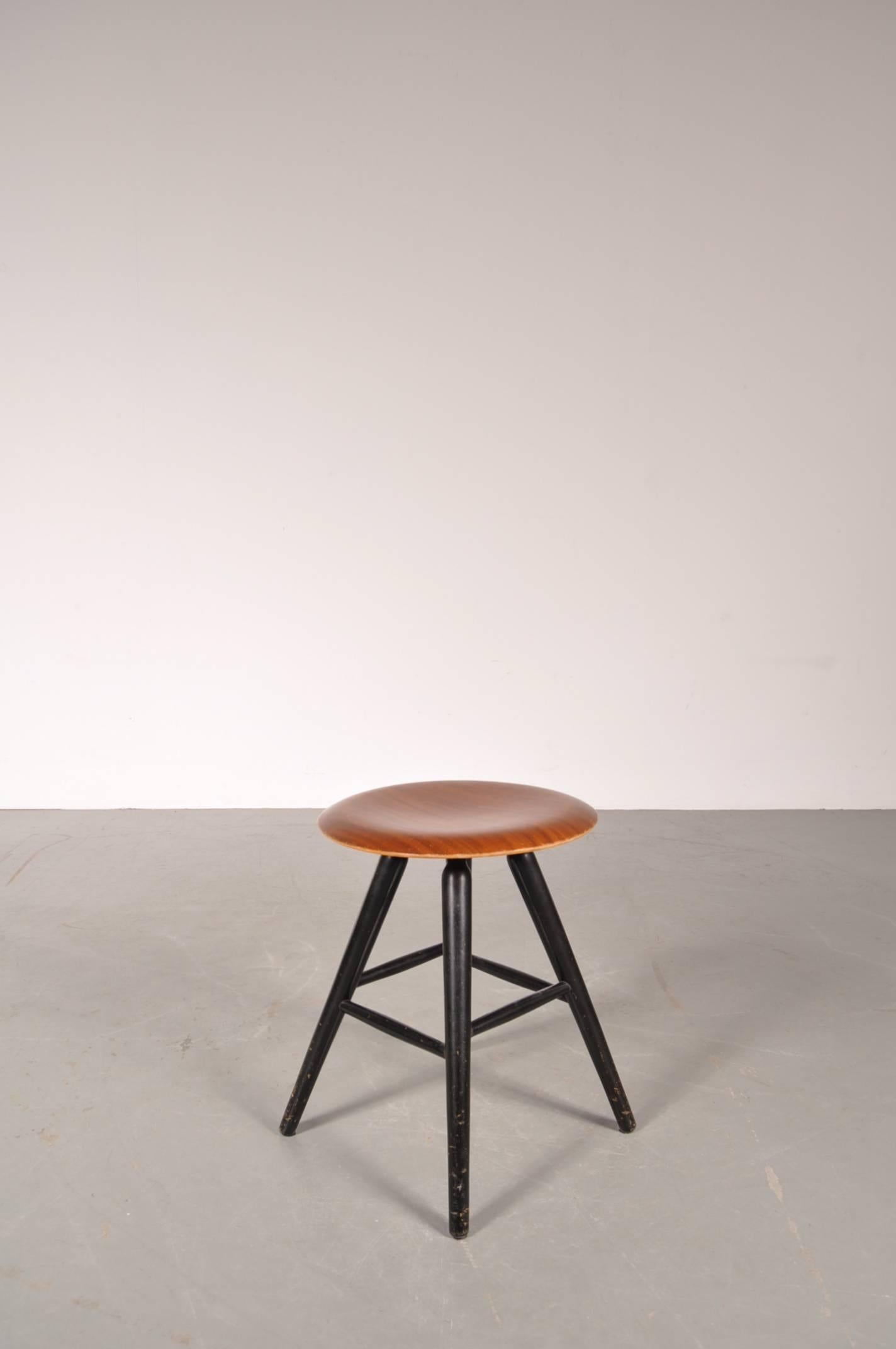 Finnish Stool in the Style of Ilmari Tapiovaara, circa 1950