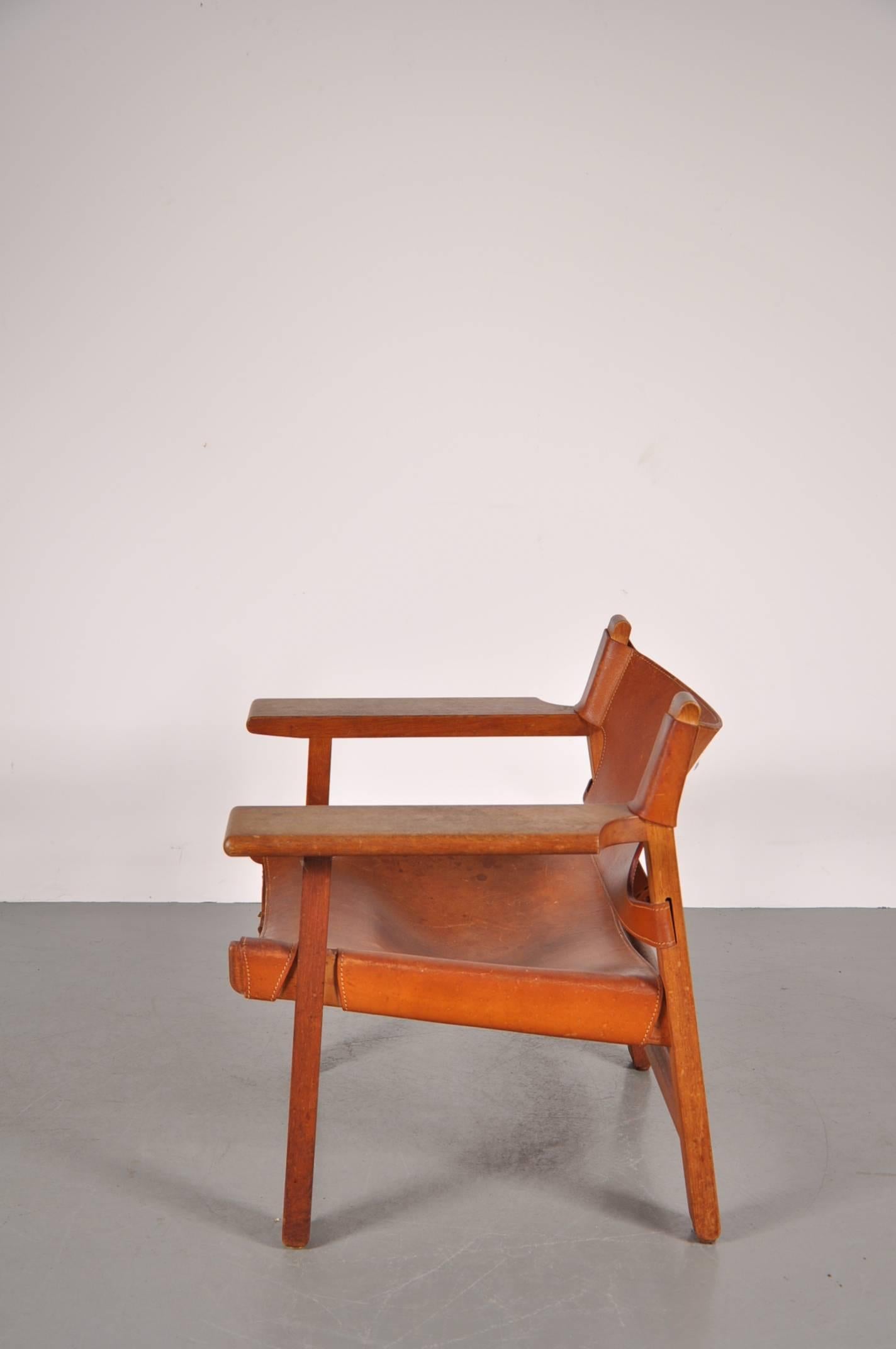Mid-Century Modern Børge Mogensen Spanish Chair, circa 1950