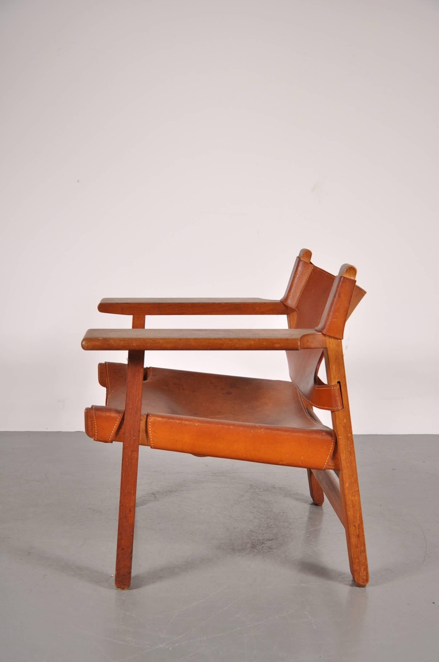 Danish Børge Mogensen Spanish Chair, circa 1950