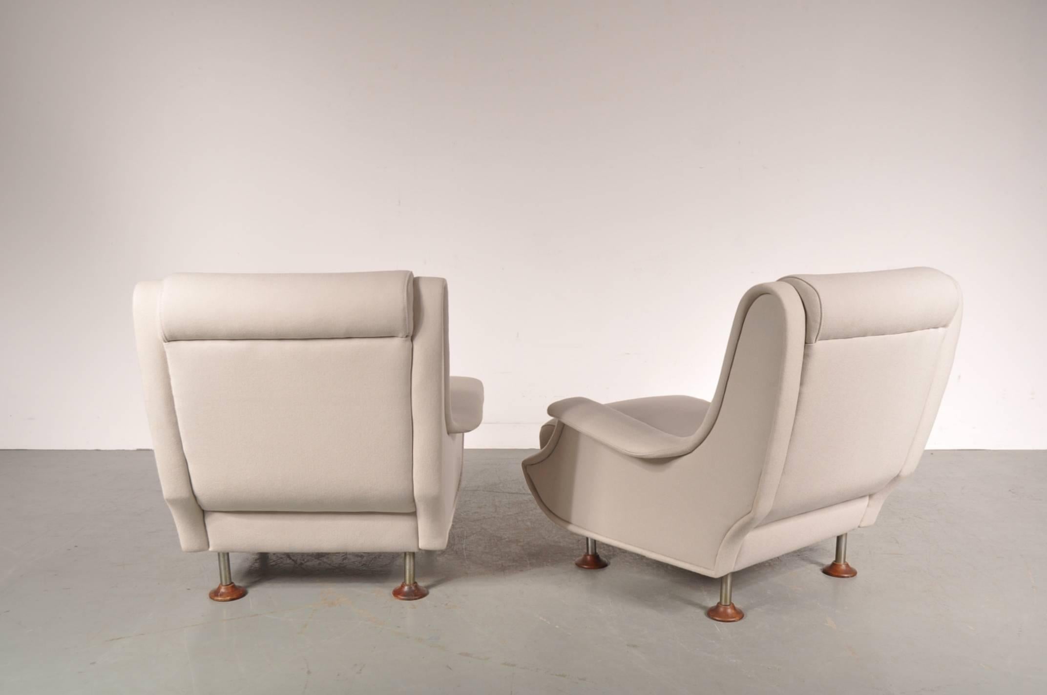 Italian Set of Two Regent Chairs by Marco Zanuso for Arflex, Italy, circa 1960