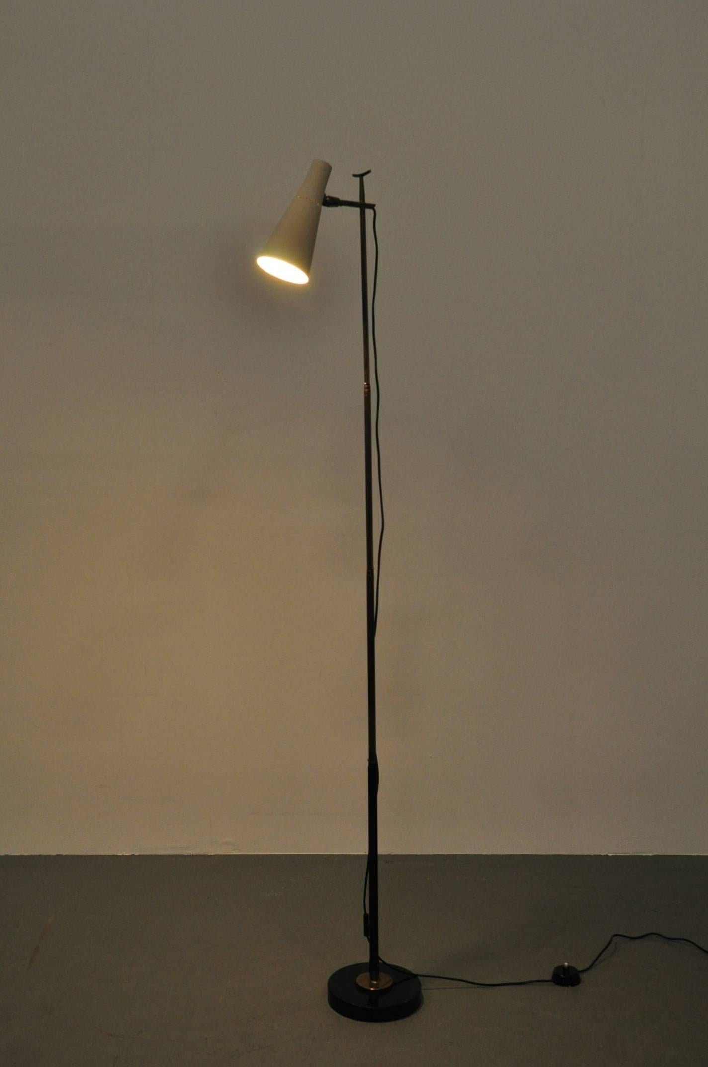 Lacquered Table or Floor Lamp by Giuseppe Ostuni for O-Luce, Italy, circa 1950