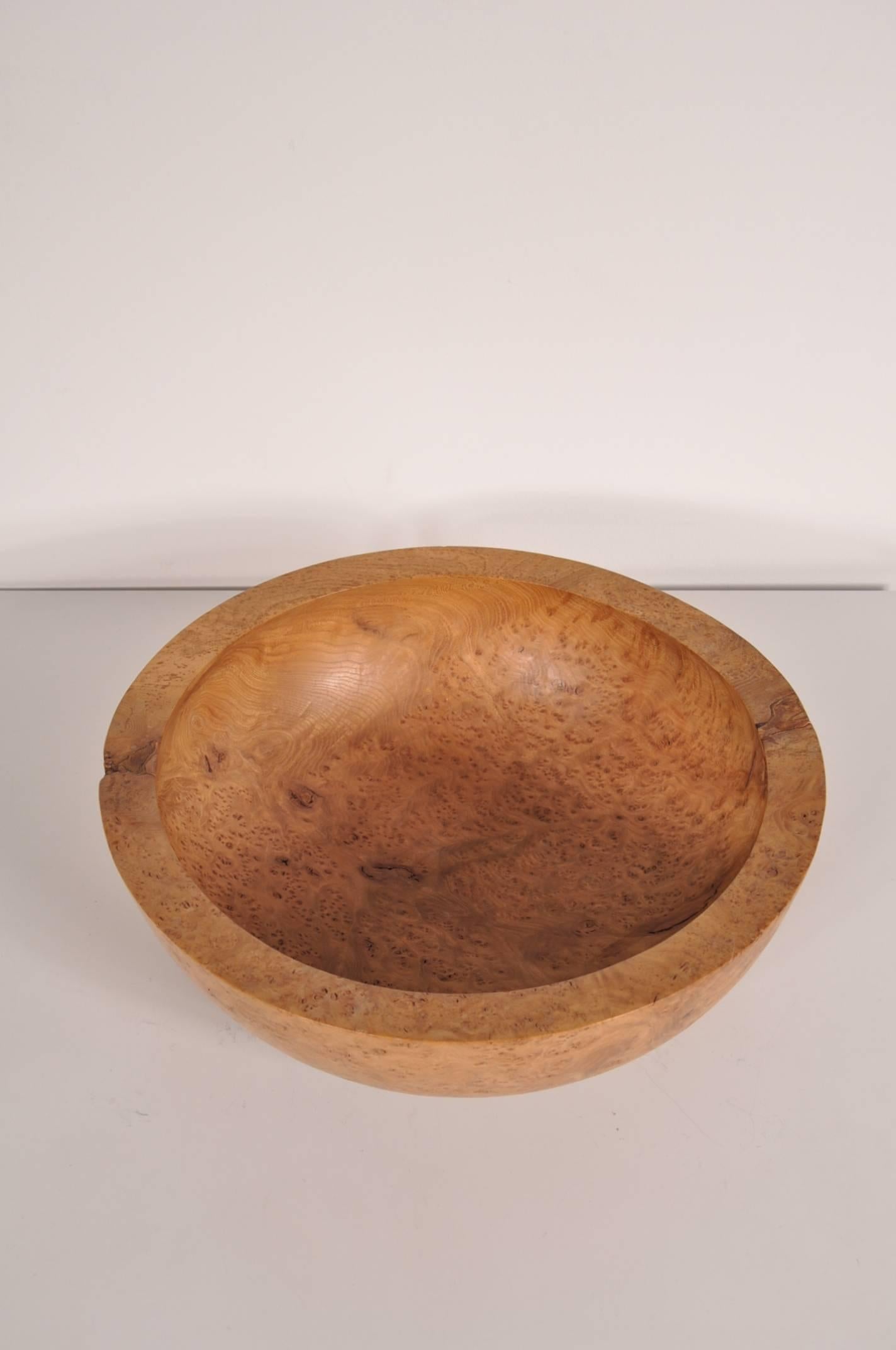 British Signed Wooden Bowl by Anthony Bryant, circa 2000