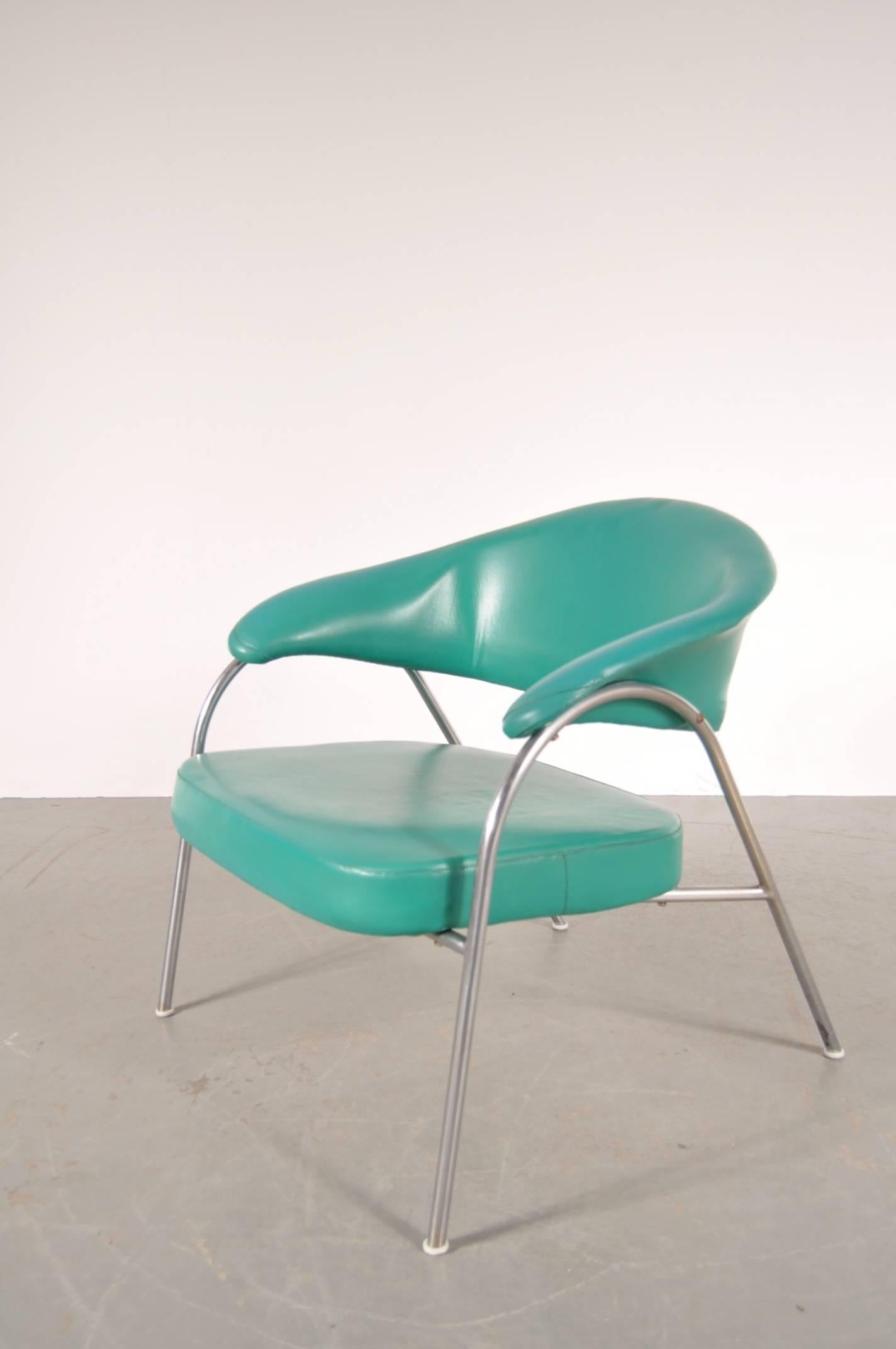 Pair of Rare Easy Chairs Produced by Arflex, Italy, circa 1960 In Good Condition In Amsterdam, NL