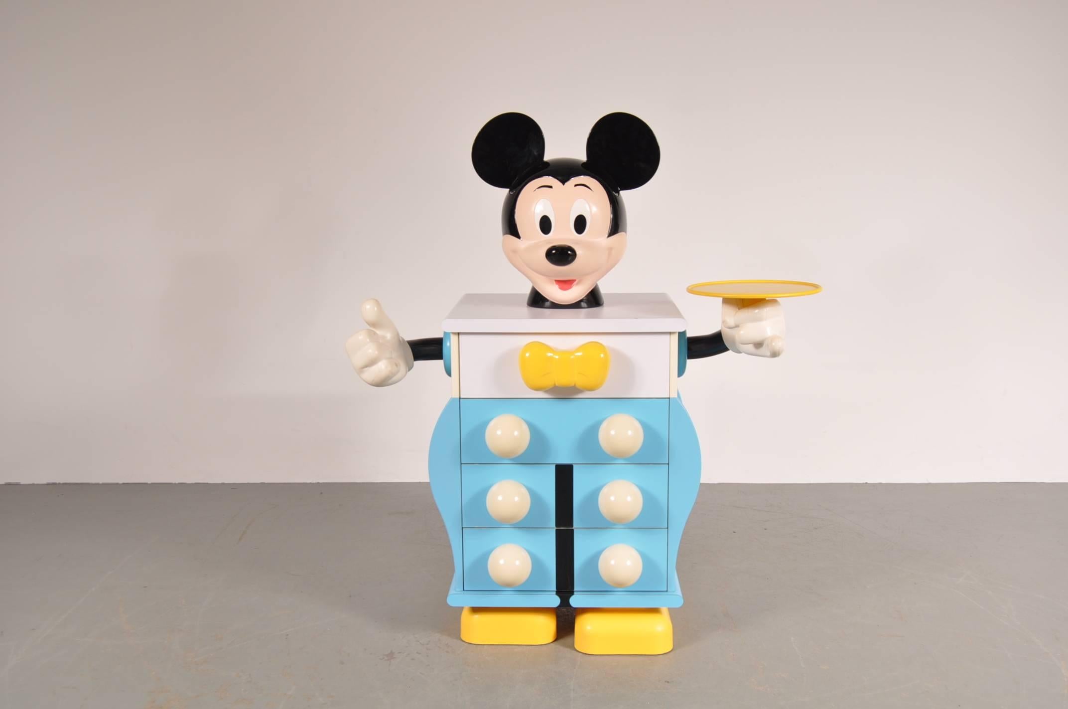 Mickey Mouse Cabinet by Pierre Colleu for Starform, France, circa 1980 1