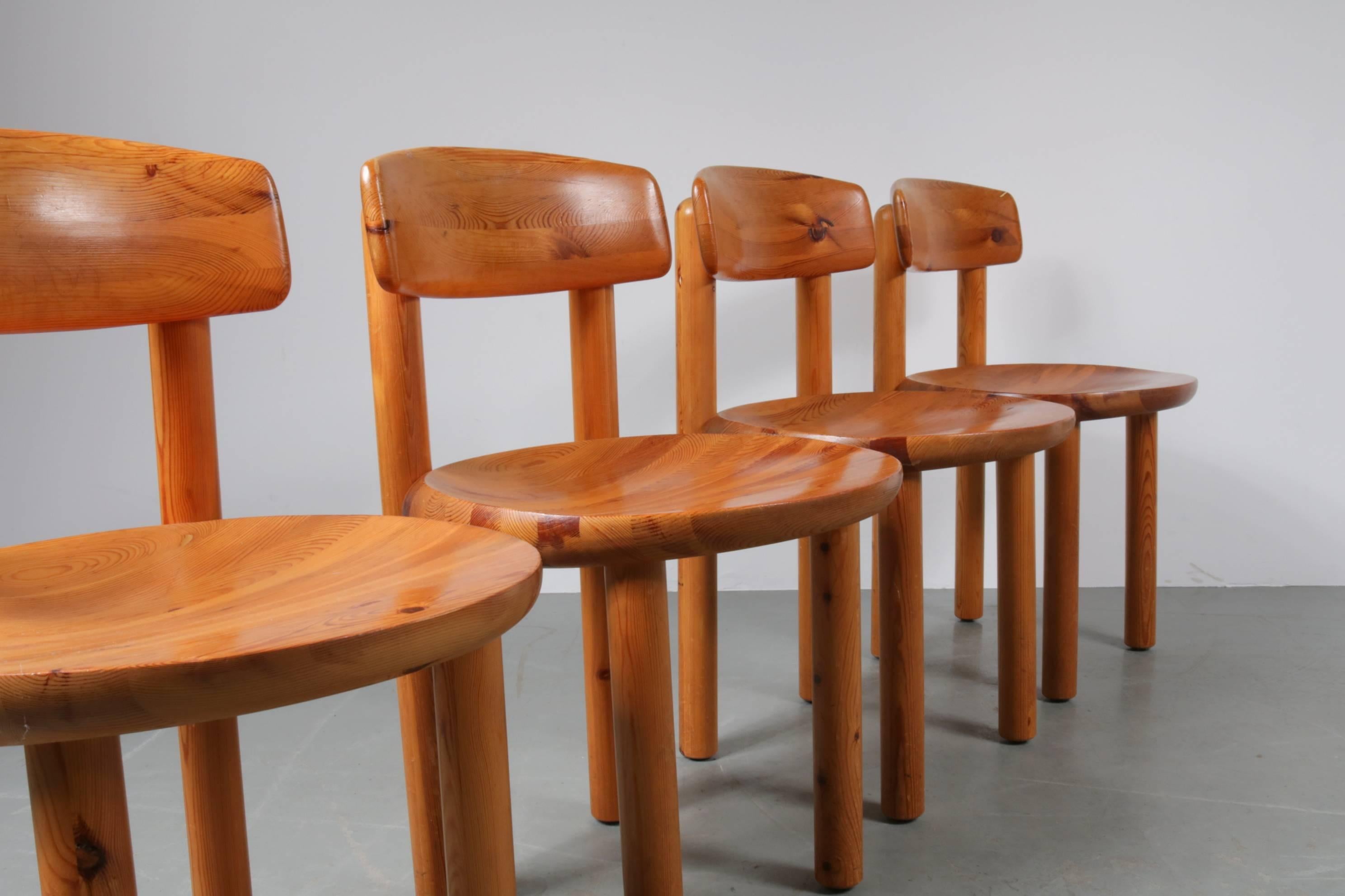 Set of Four Dining Chairs by Rainer Daumiller for Hirtshals Sawmill, Denmark In Good Condition In Amsterdam, NL