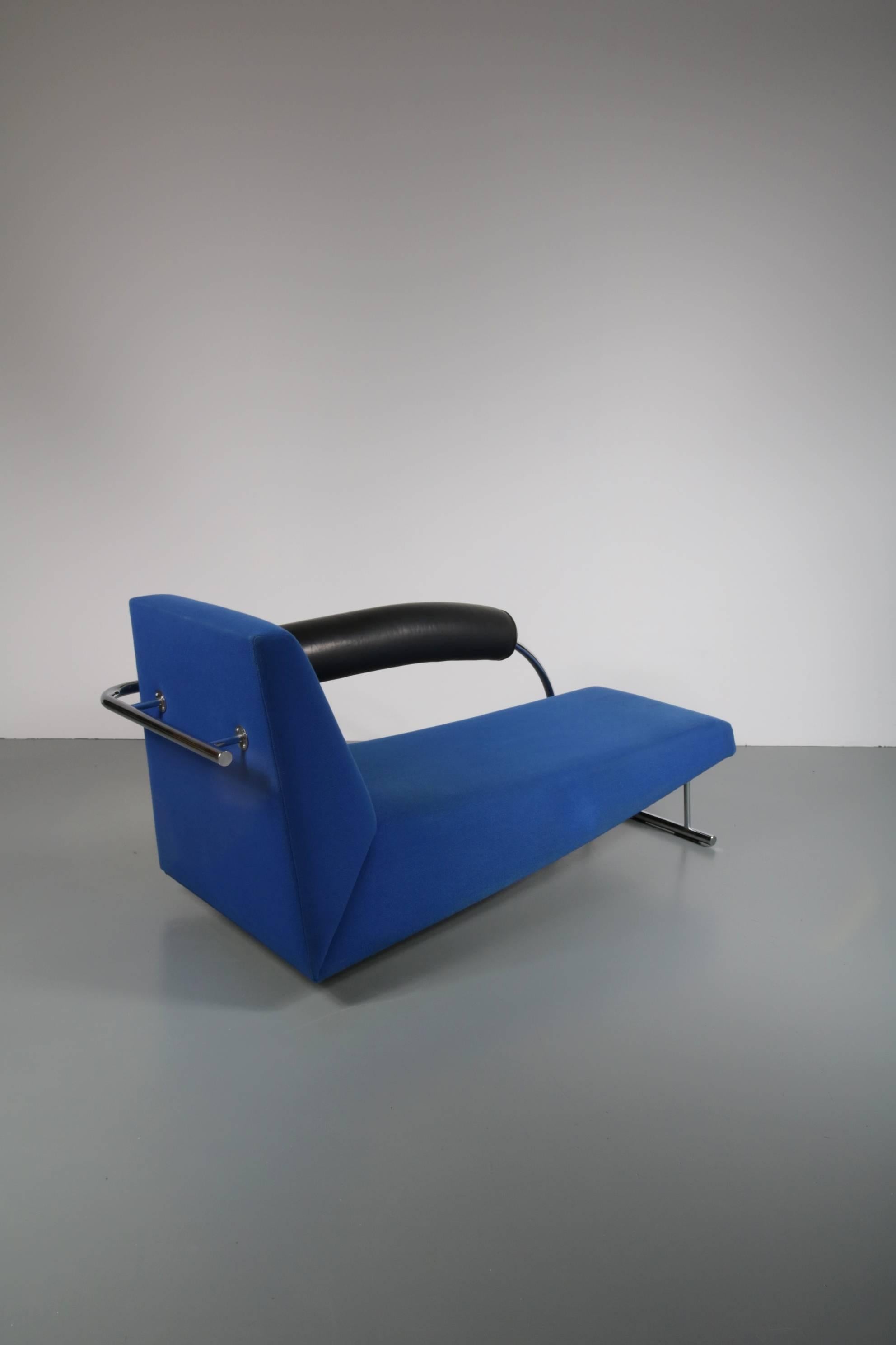 Metal Chaise Longue by Rob Eckhardt for Dutch Originals, Netherlands, 1980s