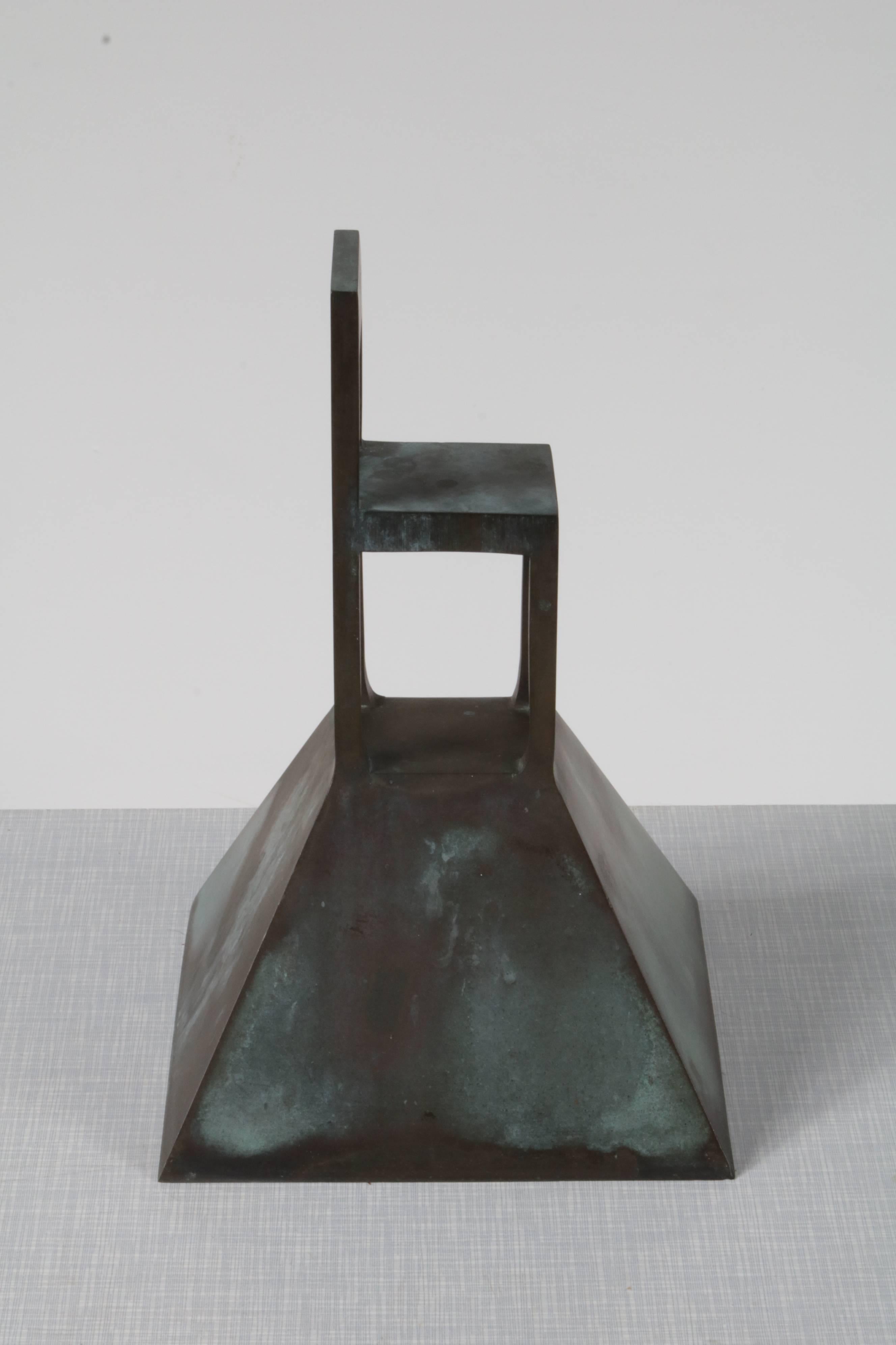 Bronze Vitra Miniature Lassu Chair by Alessandro Mendini, Germany, 1990