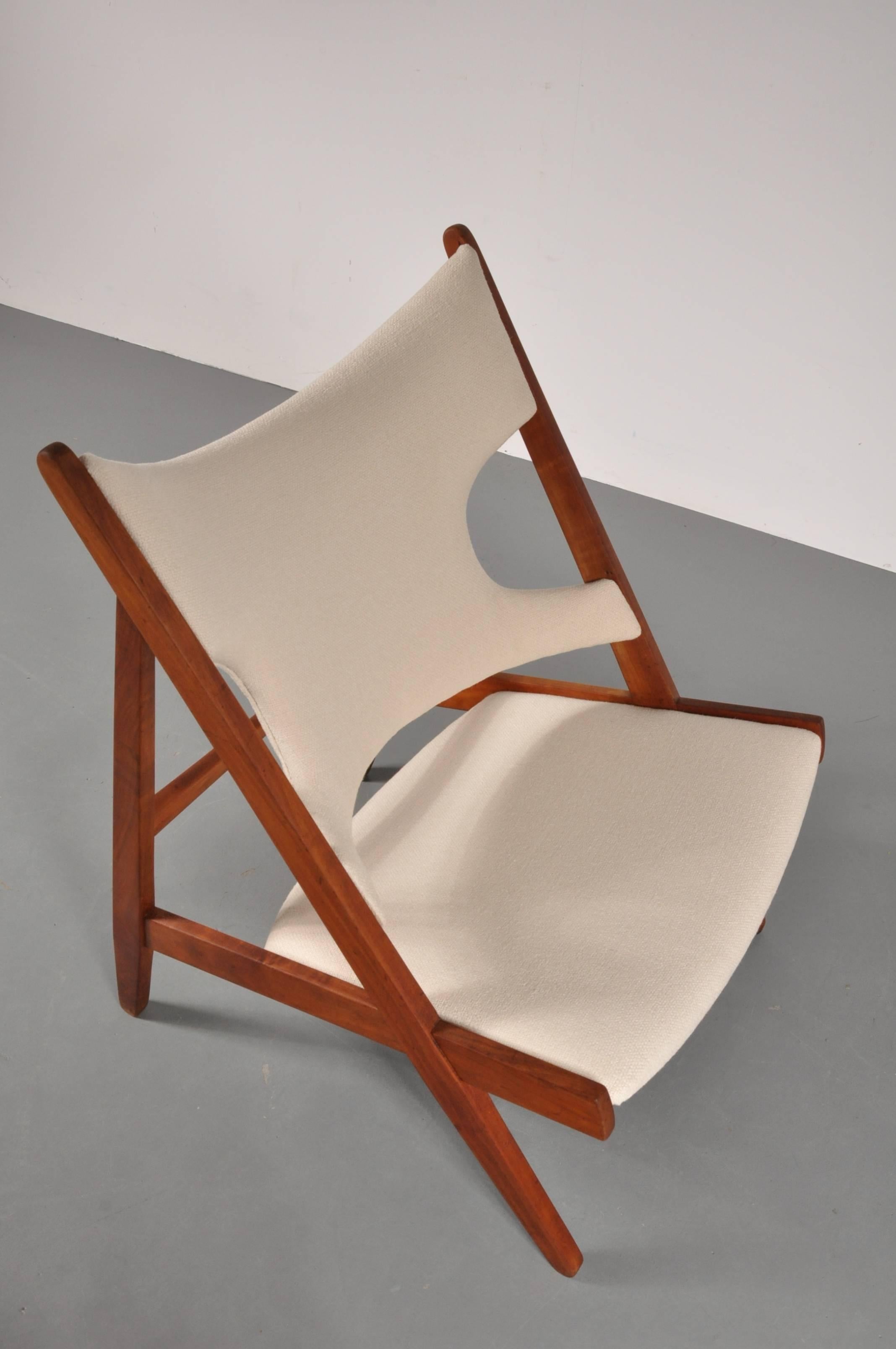 20th Century Knitting Chair by Ib Kofod Larsen for Christensen & Larsen, Denmark 1950