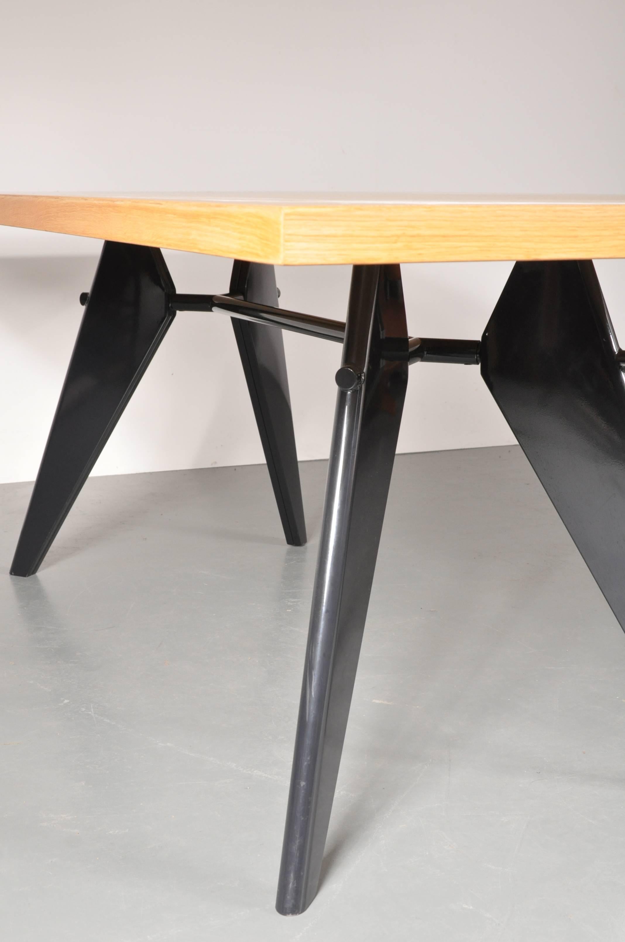 Lacquered Dining Table by Jean Prouvé, Produced by Vitra in Germany, 2002
