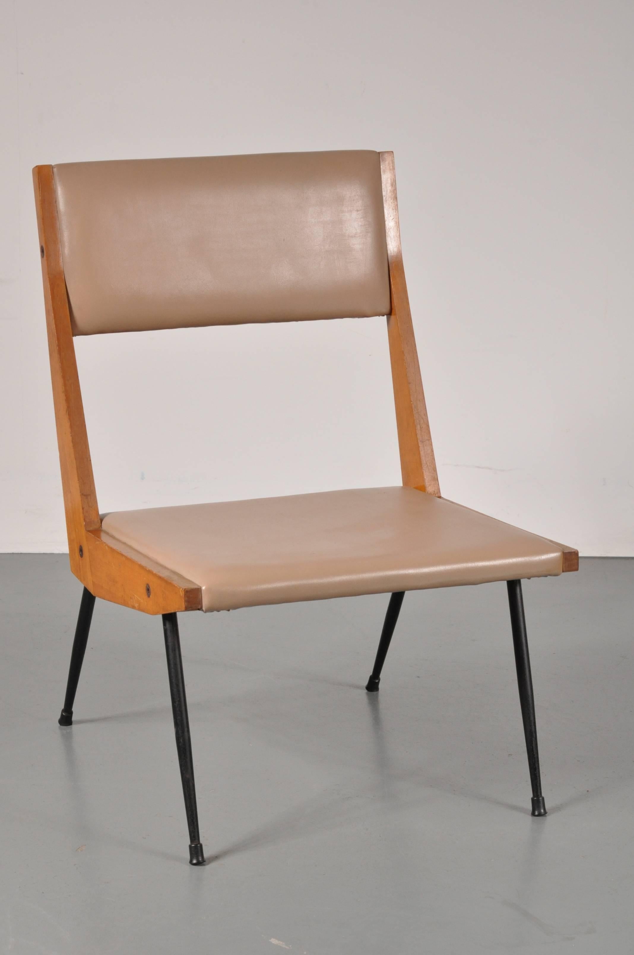 Easy Chair, Carlo di Carli zugeschrieben, Italien, 1950er-Jahre im Zustand „Gut“ im Angebot in Amsterdam, NL