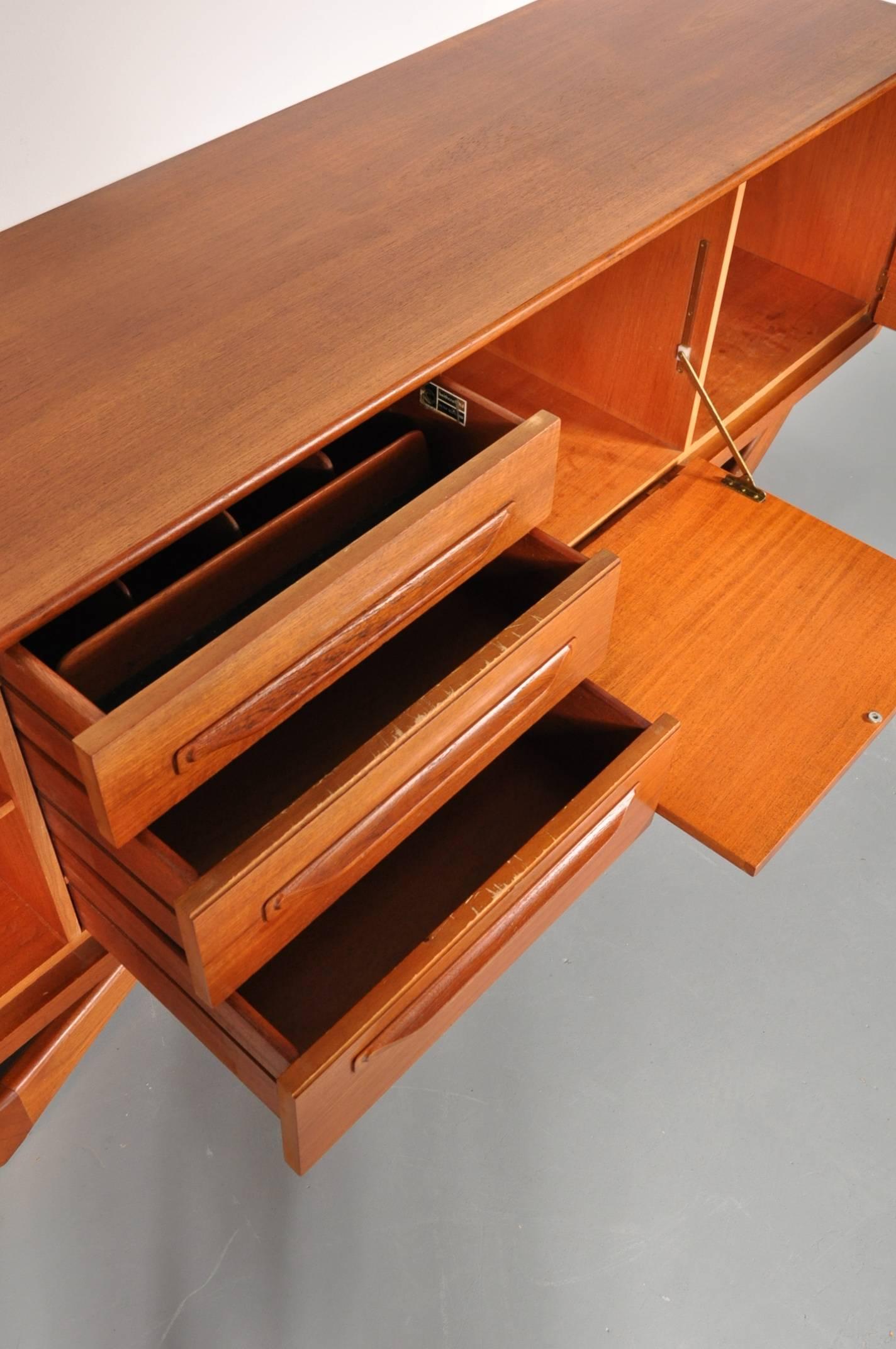 Scottish Cross Base Beithcraft Sideboard, Scotland, 1960