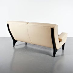 Eugenio Gerli Leather Sofa for Tecno, circa 1960