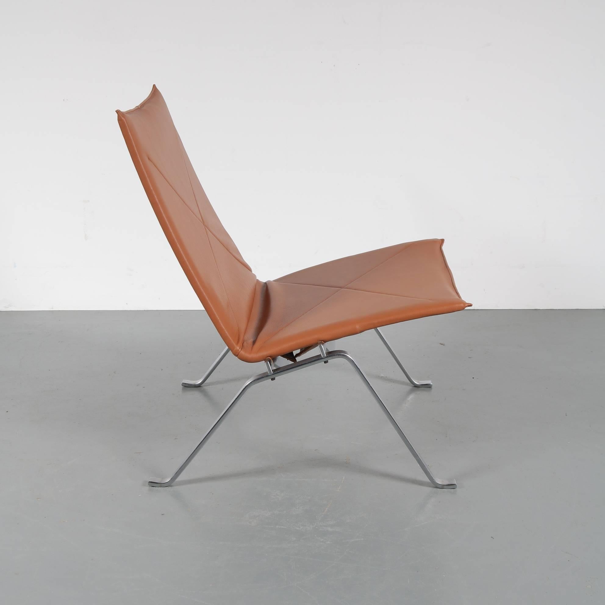 Pair of PK22 Chairs by Poul Kjaerholm for E. Kold Christensen, Denmark, 1960 In Good Condition In Amsterdam, NL