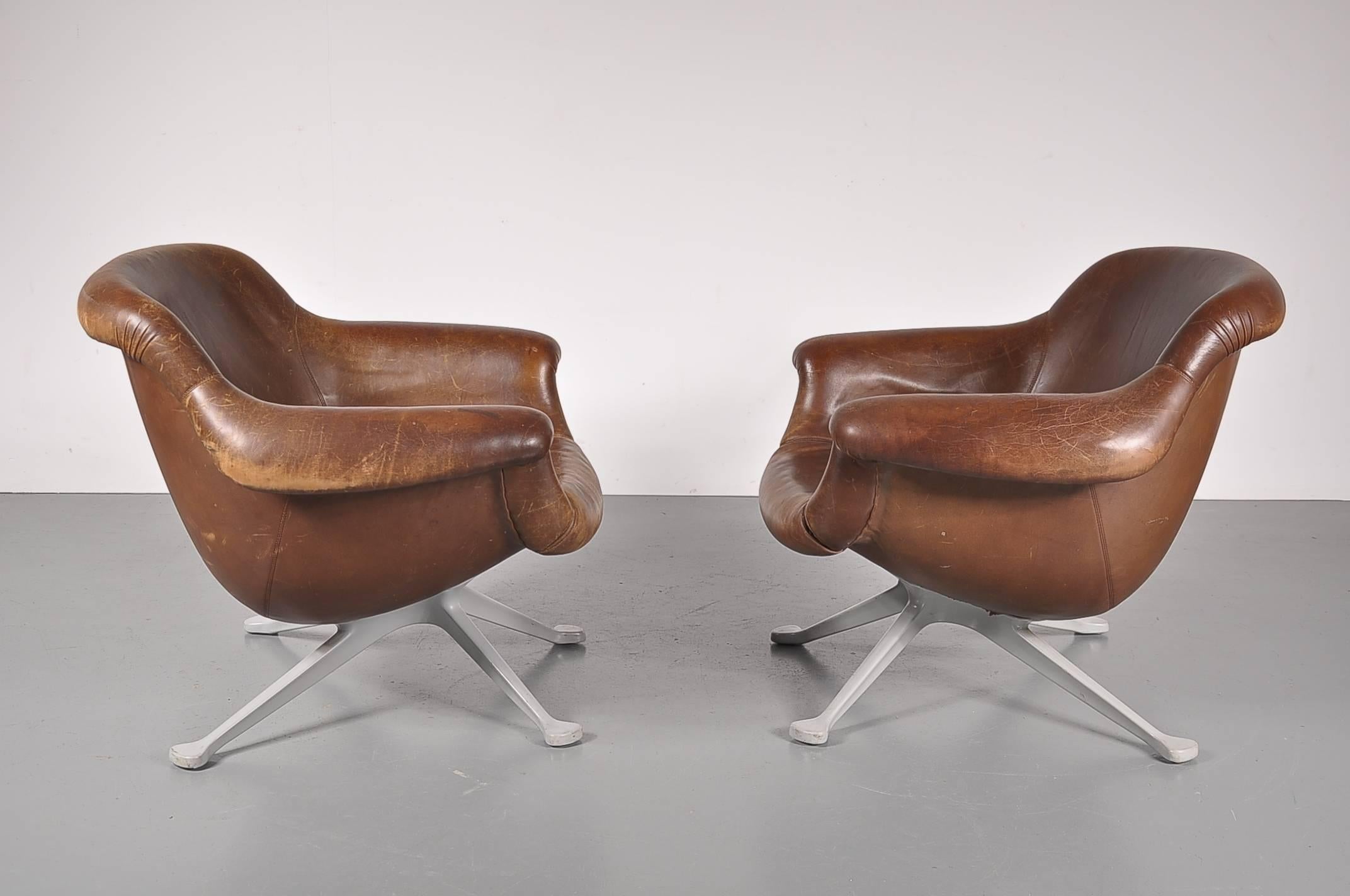Mid-Century Modern Angelo Mangiarotti Lounge Chair for Cassina, Italy, 1960s
