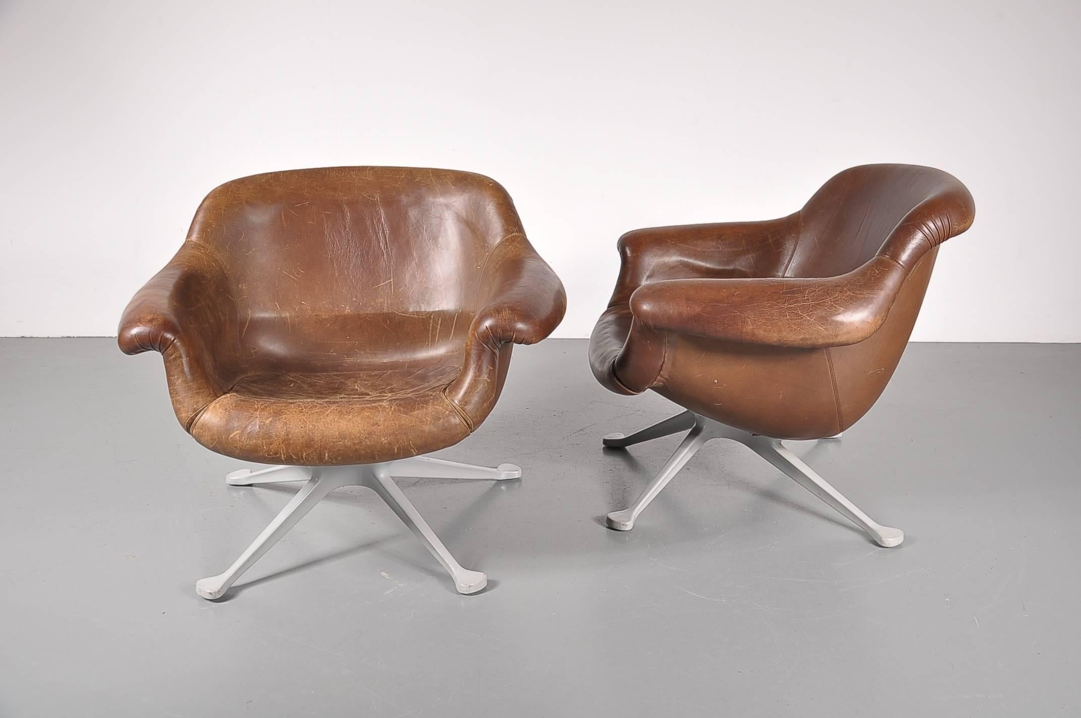 20th Century Angelo Mangiarotti Lounge Chair for Cassina, Italy, 1960s