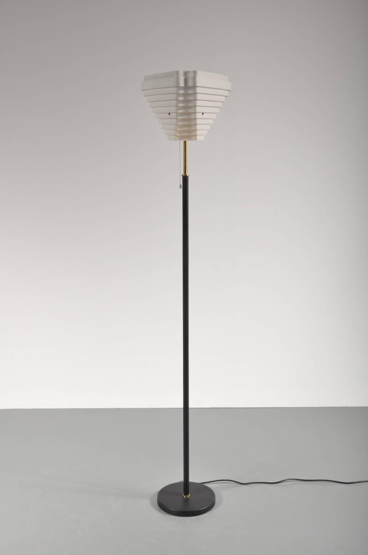 Finnish Alvar Aalto Floor Lamp for Artek, Finland, 1956