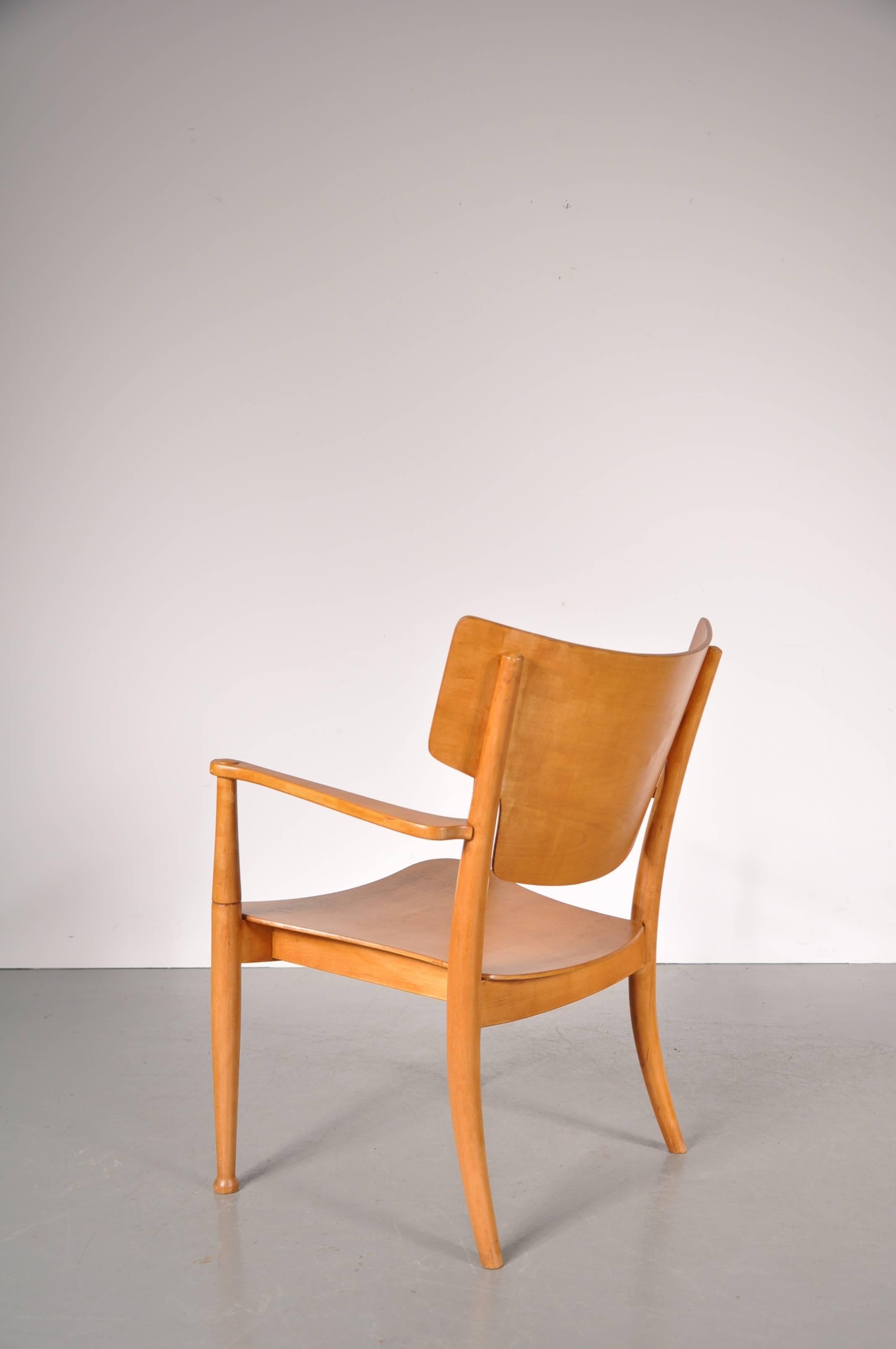 Danish 2 Portex Easy Chairs by Peter Hvidt and Orla Molgaard-Nielsen, circa 1940