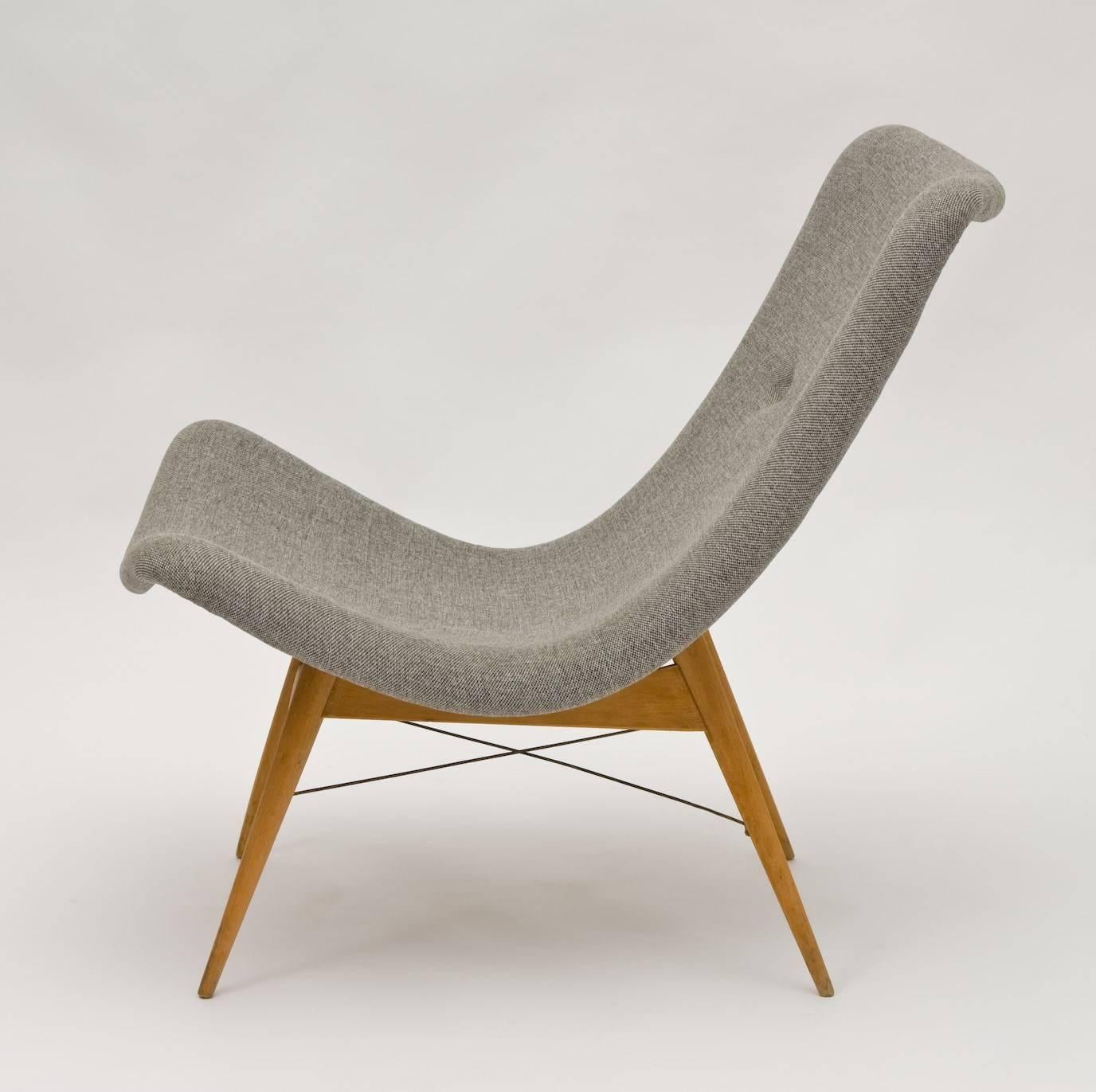 Mid-Century Modern Easy Chair by Miroslav Navratil for Cesky Nabytek, 1959