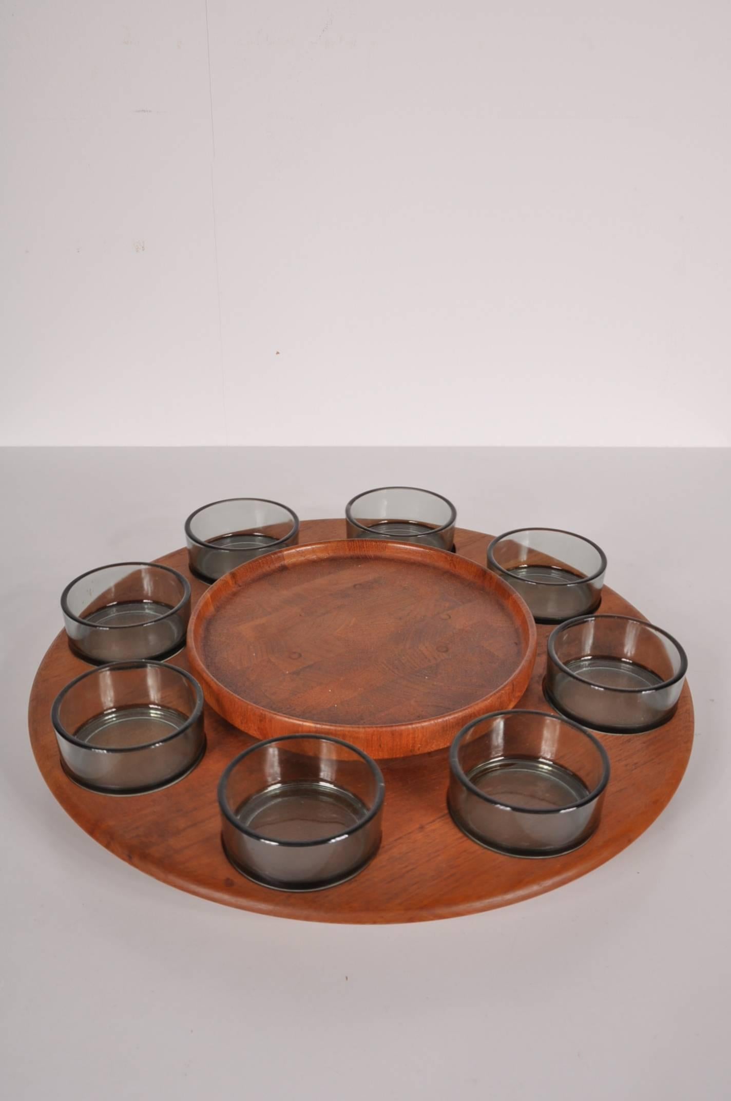 Danish Carousel Serving Tray by Digsmed Denmark, circa 1950
