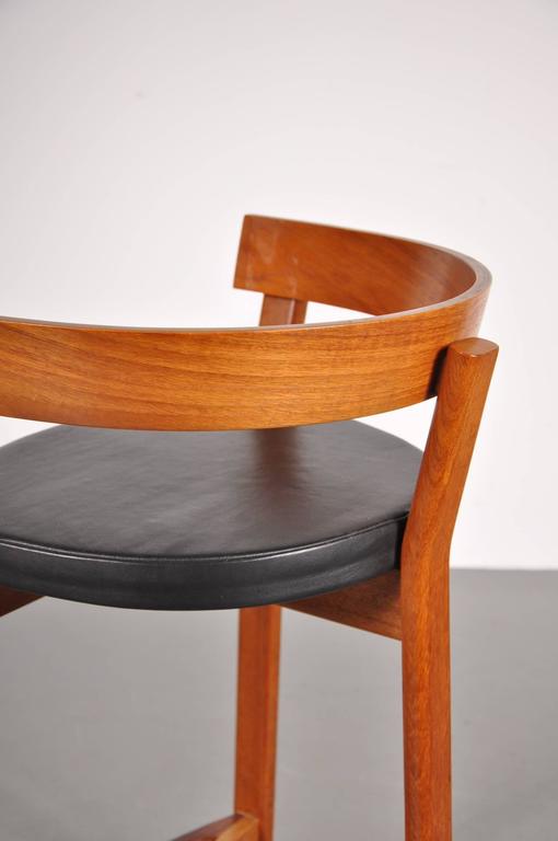 Set of Three Bar Stools by Oddense Maskinsnedkeri A/S Domus Danica ...