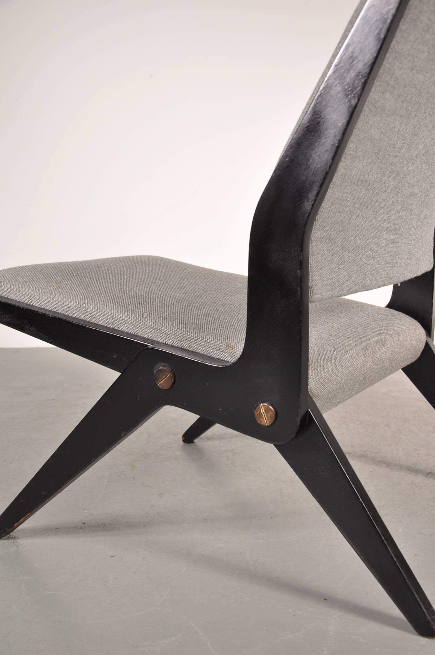 Fabric Rare Akerblom Easy Chair, Sweden, 1950