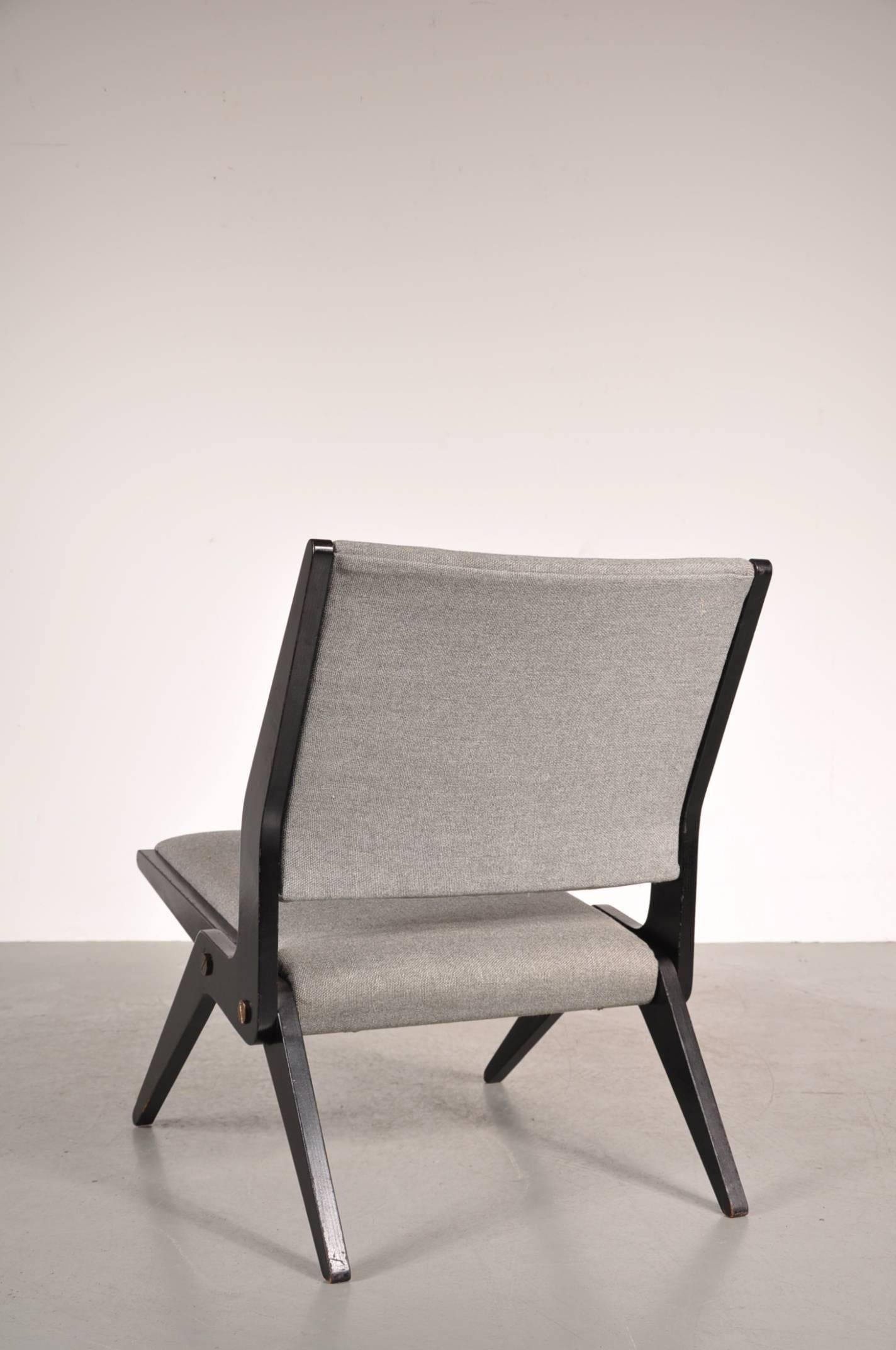 Mid-20th Century Rare Akerblom Easy Chair, Sweden, 1950