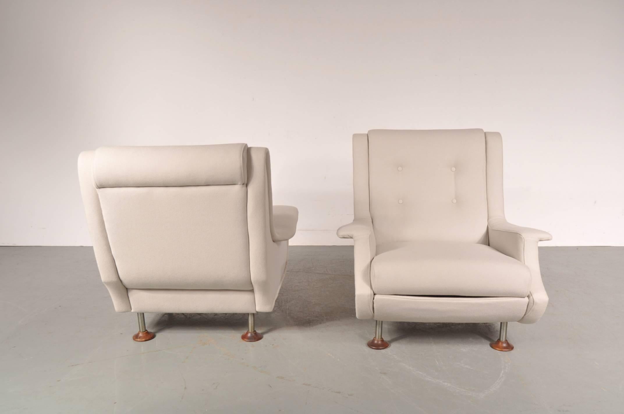 Set of Two Regent Chairs by Marco Zanuso for Arflex, Italy, circa 1960 In Good Condition In Amsterdam, NL