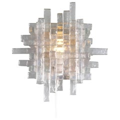 Glass Wall Sconce by Poliarte, Italy, circa 1960