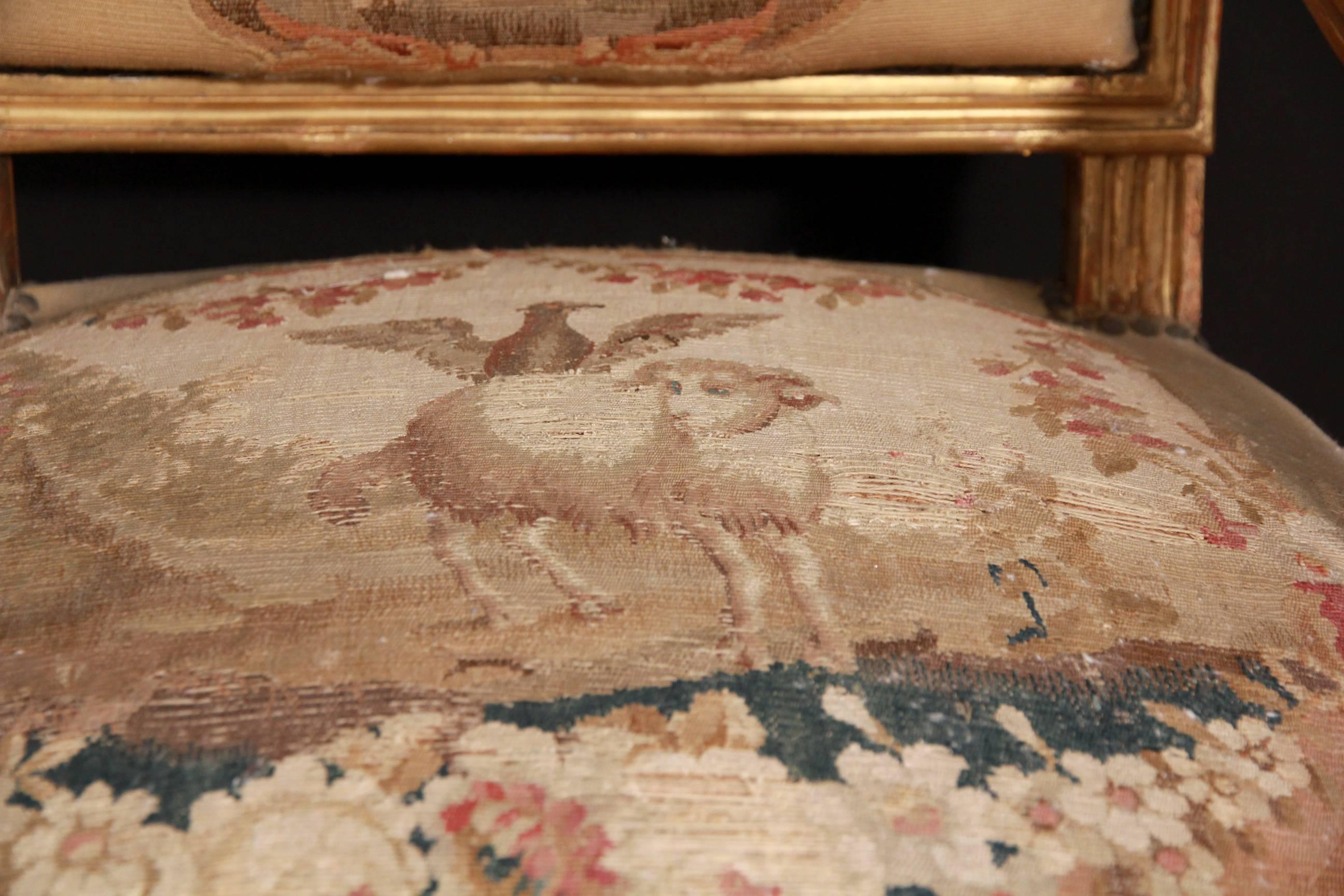 Set of Four 18th Century Tapestry Chairs 2