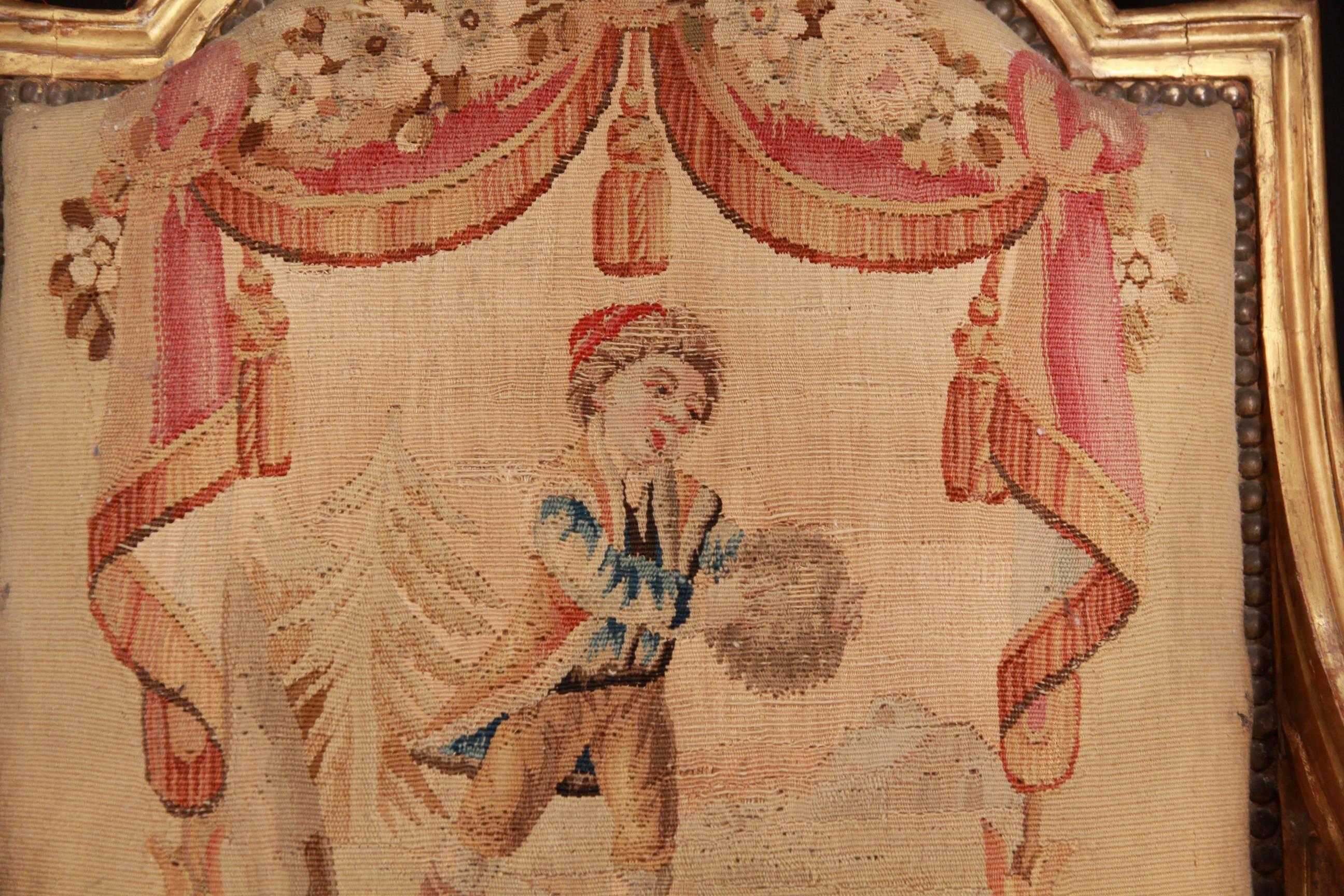 Set of Four 18th Century Tapestry Chairs In Good Condition In London, GB