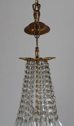 English Small Bag and Swag Pendant Chandelier