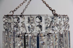 Small Cut-Glass Waterfall Chandelier